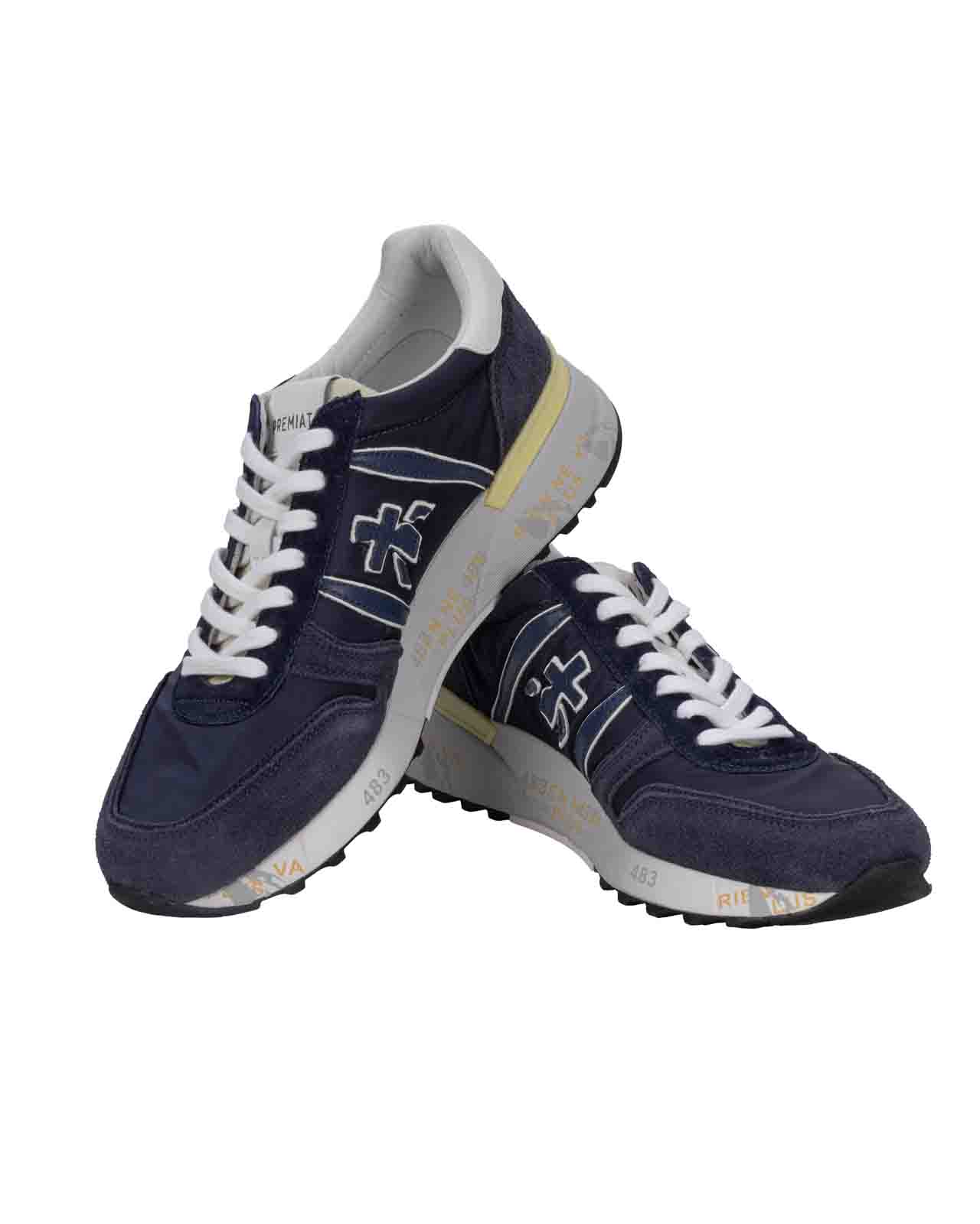 Shop Premiata Lander Sneakers Sneakers In Blue