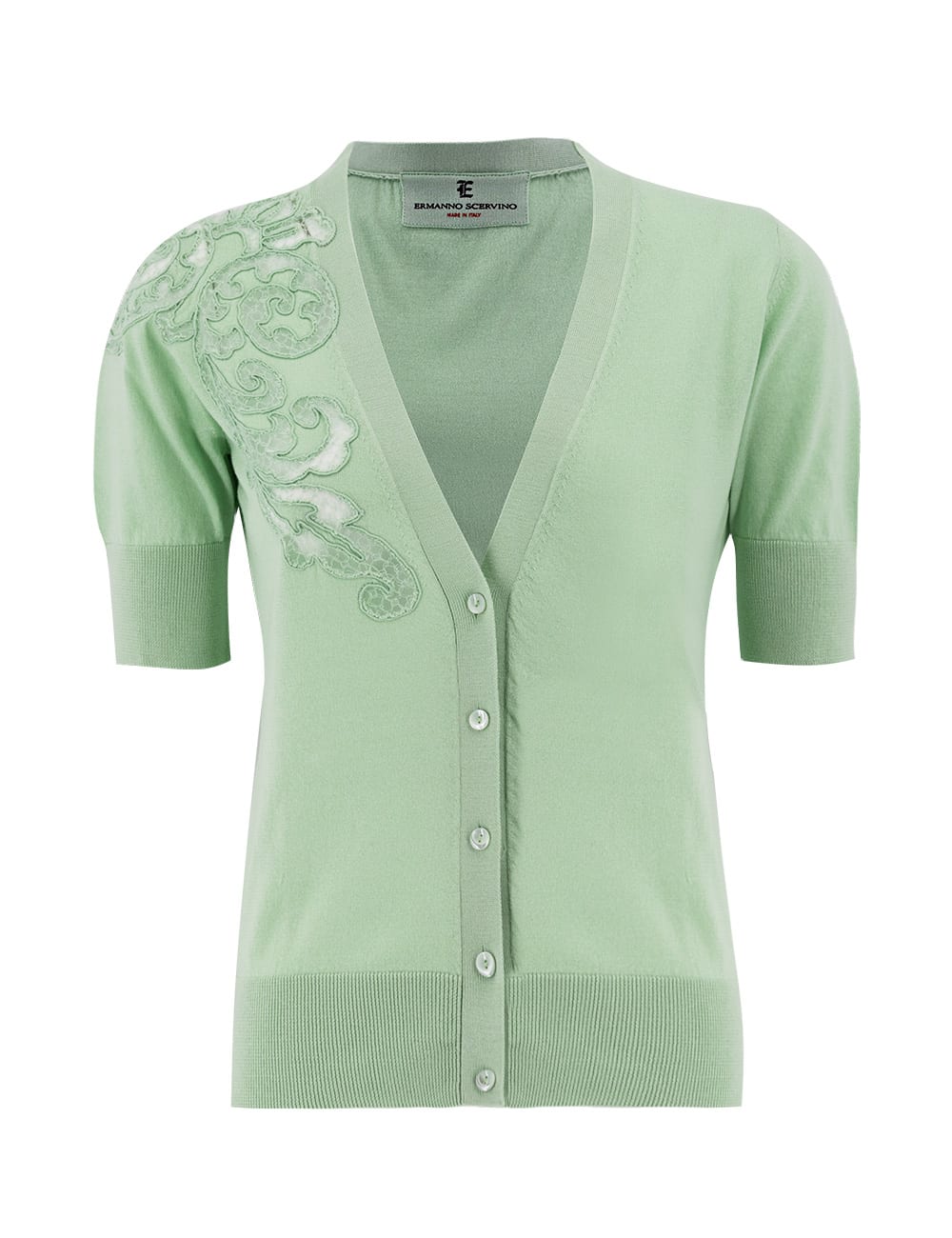 Ermanno Scervino Cardigan In Green | ModeSens