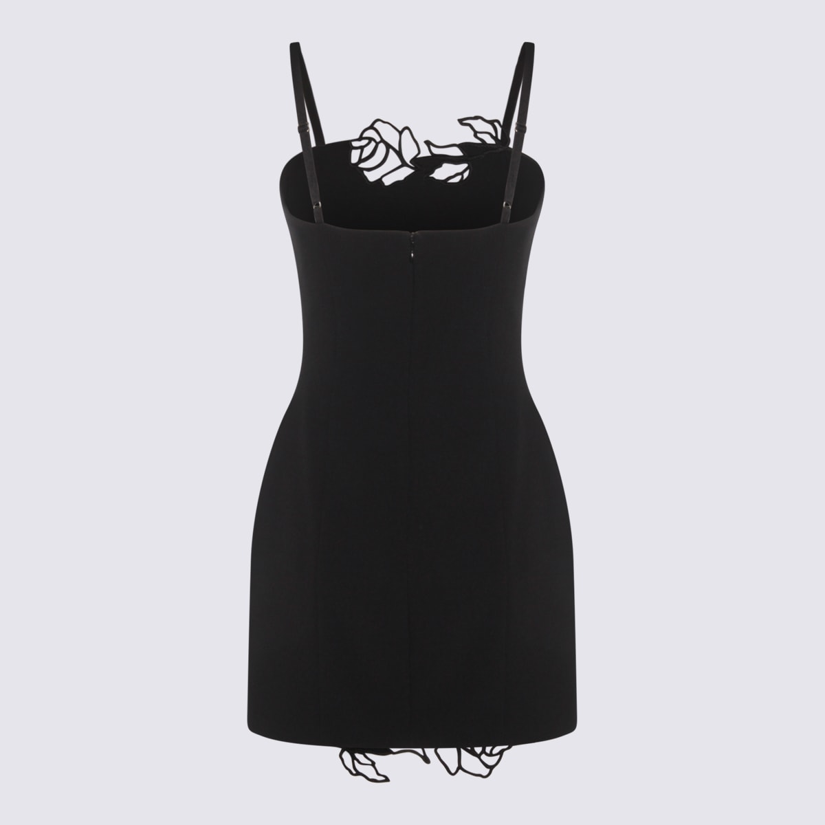 Blumarine Mini Abito In Cady Nero Donna In Black