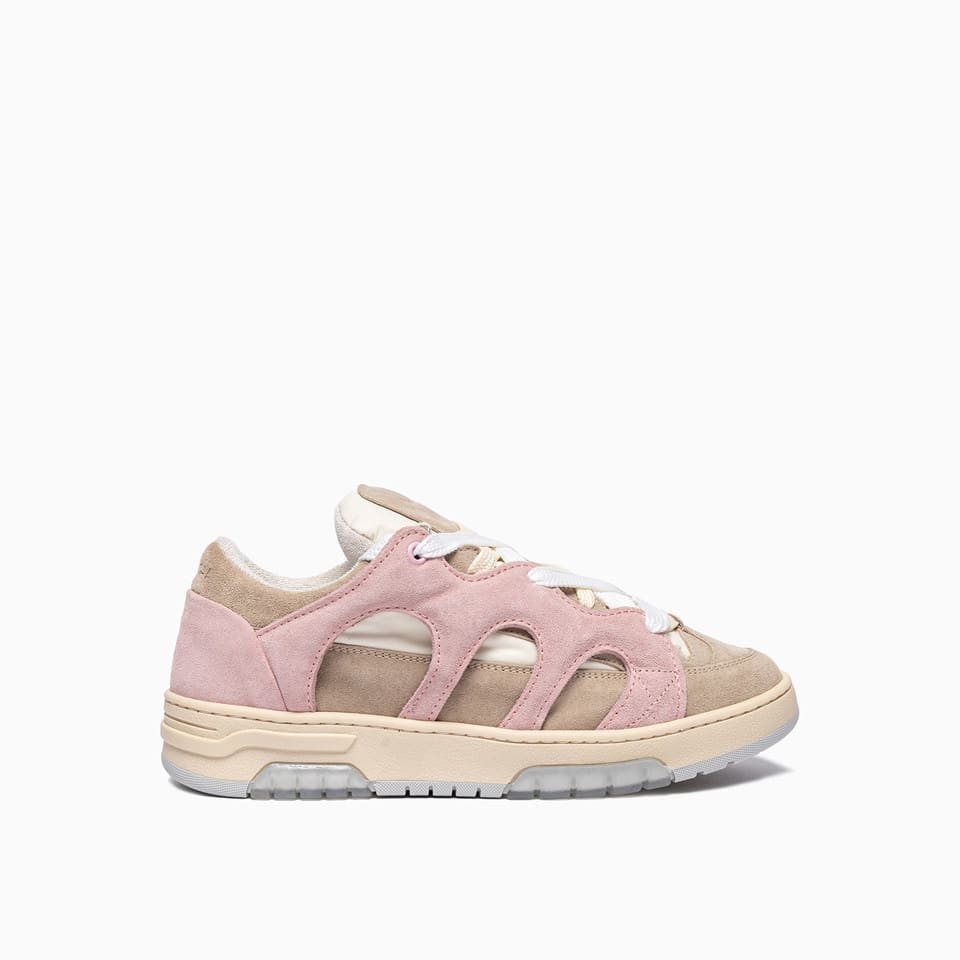 Paura Santha Trainers In Pink/dove