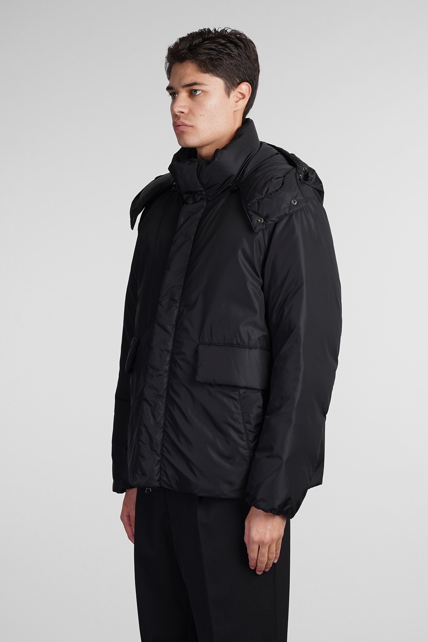 Shop Aspesi Byron Puffer In Black Polyamide