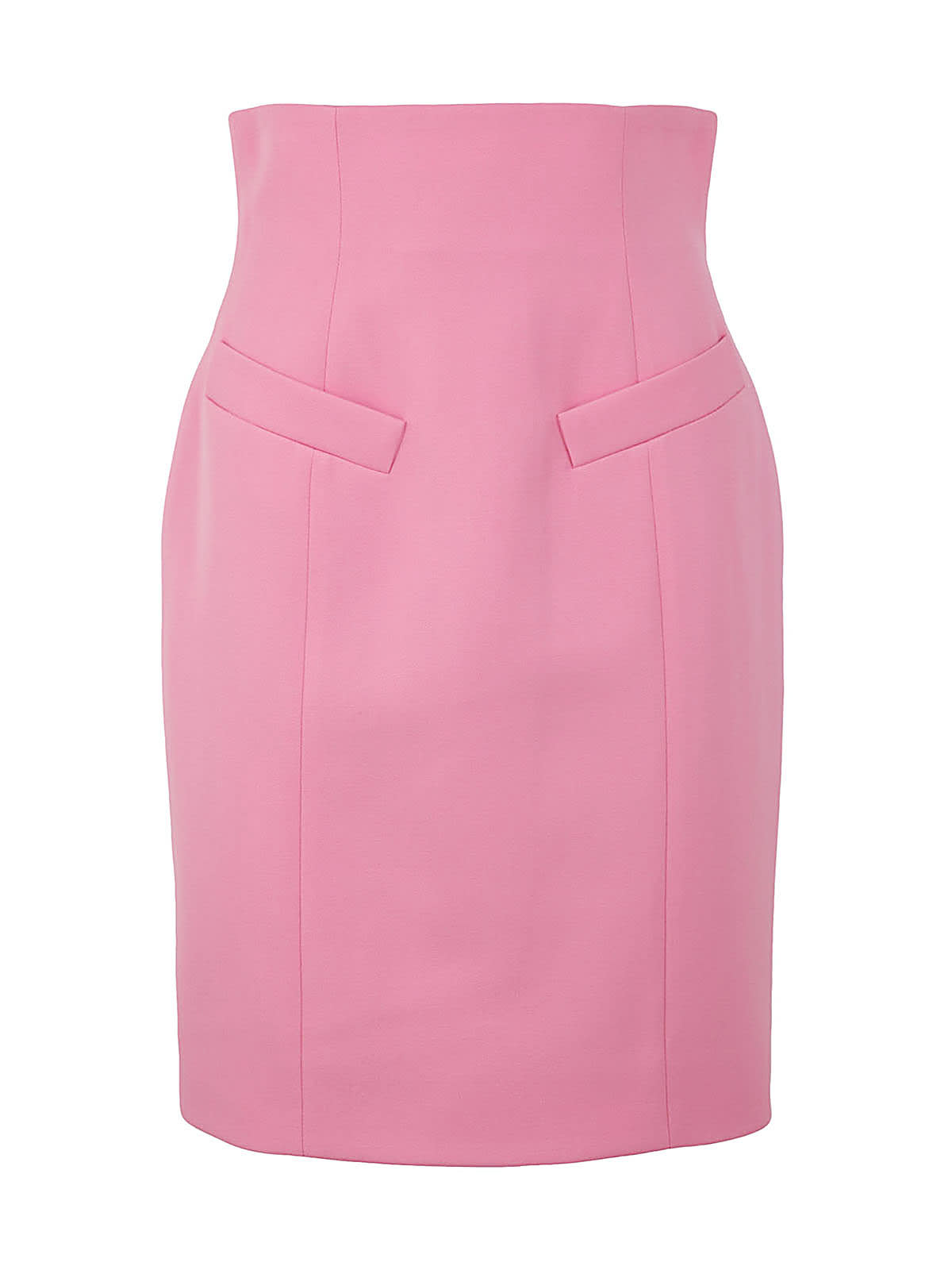 Balmain "gravina" Coat In Ay Rose