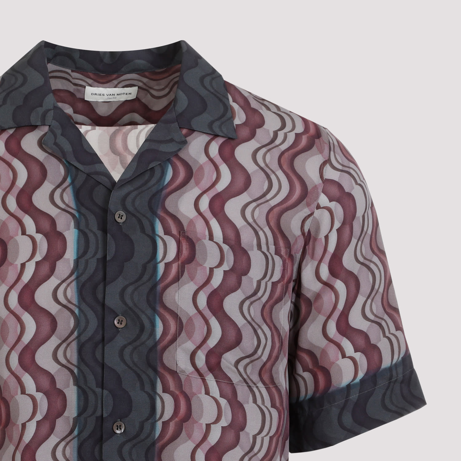 Shop Dries Van Noten Cartoline Shirt In Purple