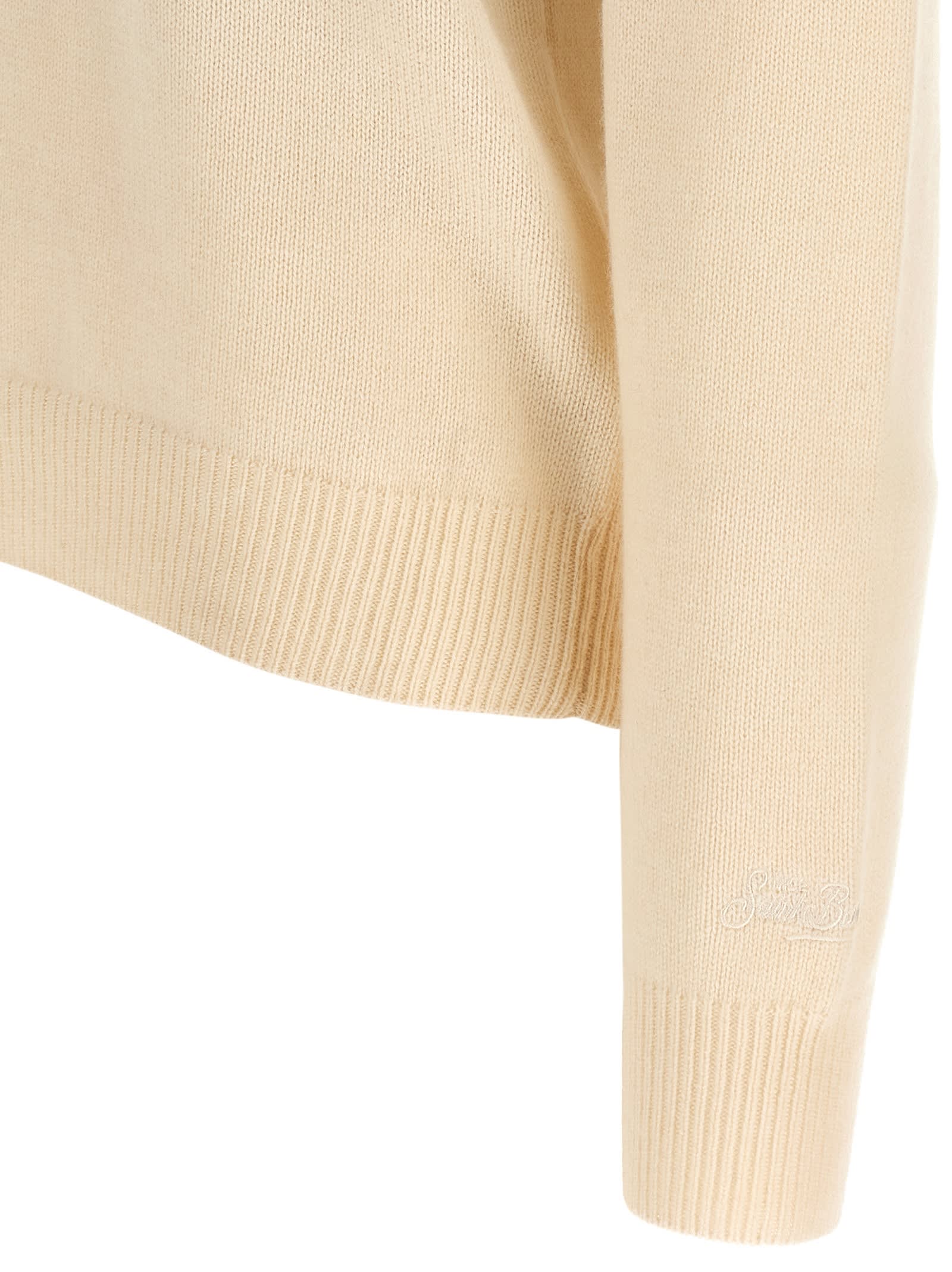 Mc2 Saint Barth New Queen Sweater In White