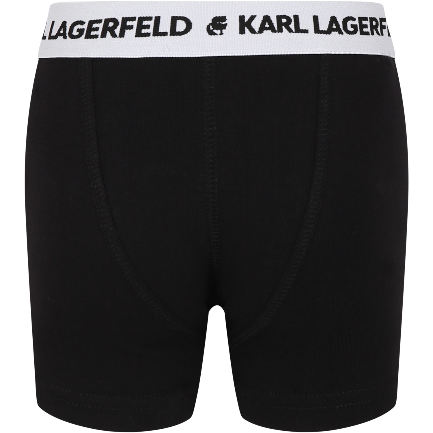 Karl Lagerfeld Black Set For Boy With Logo In Black