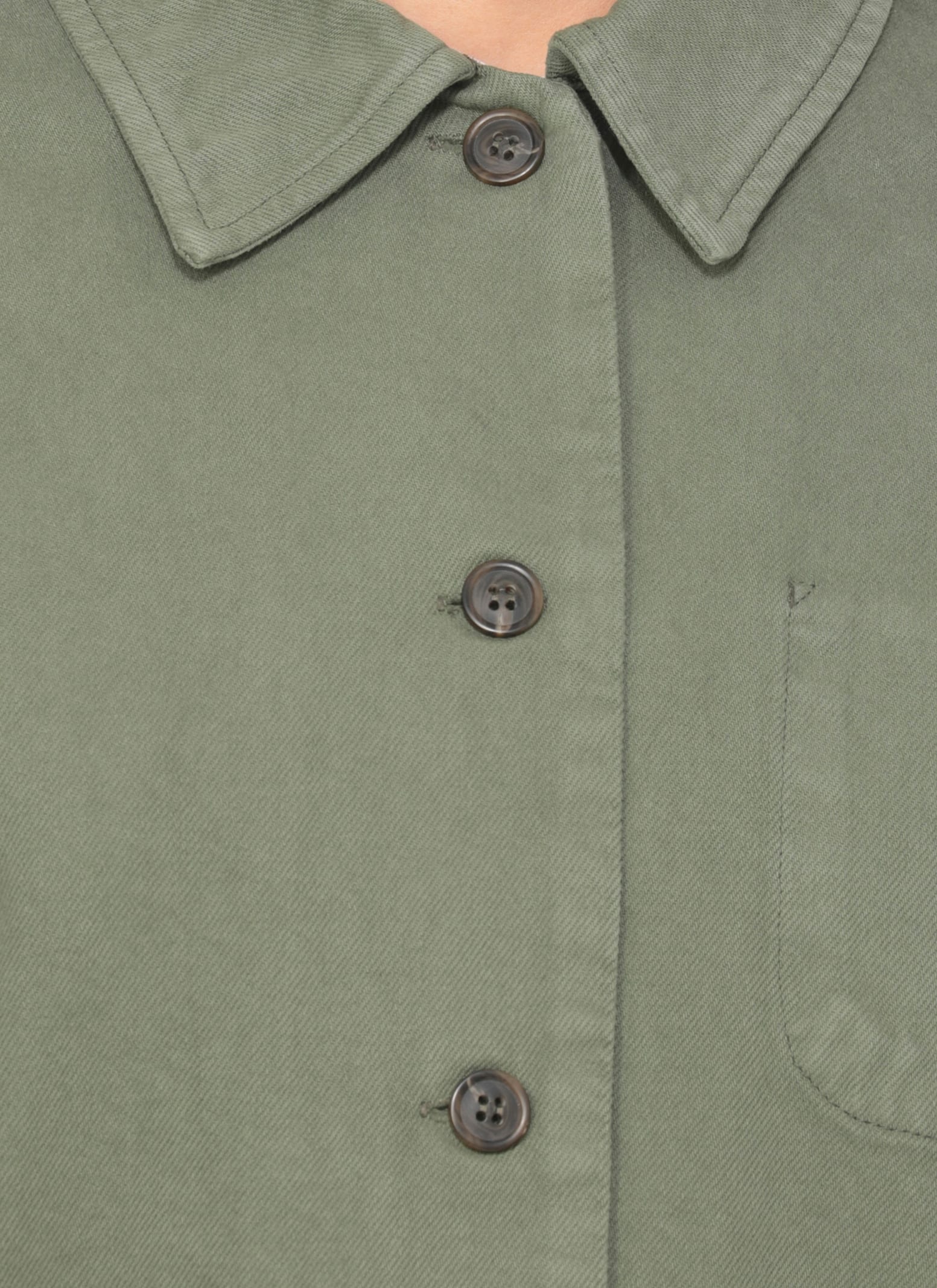 Apc A.p.c. Textured Cotton Shirt With Classic Collar In Green