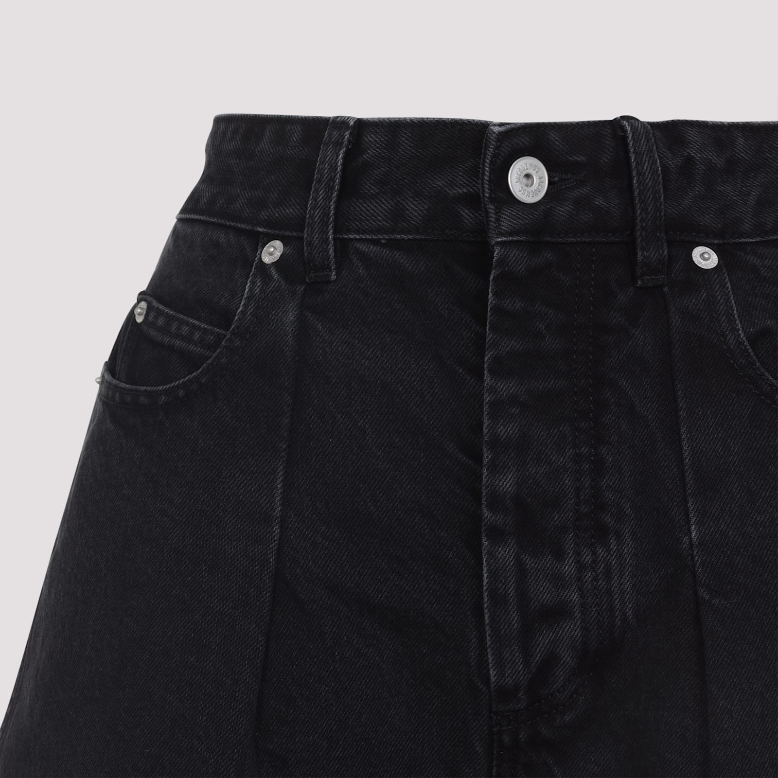 Jacquemus Le De-nimes Droit Jeans Women In Black