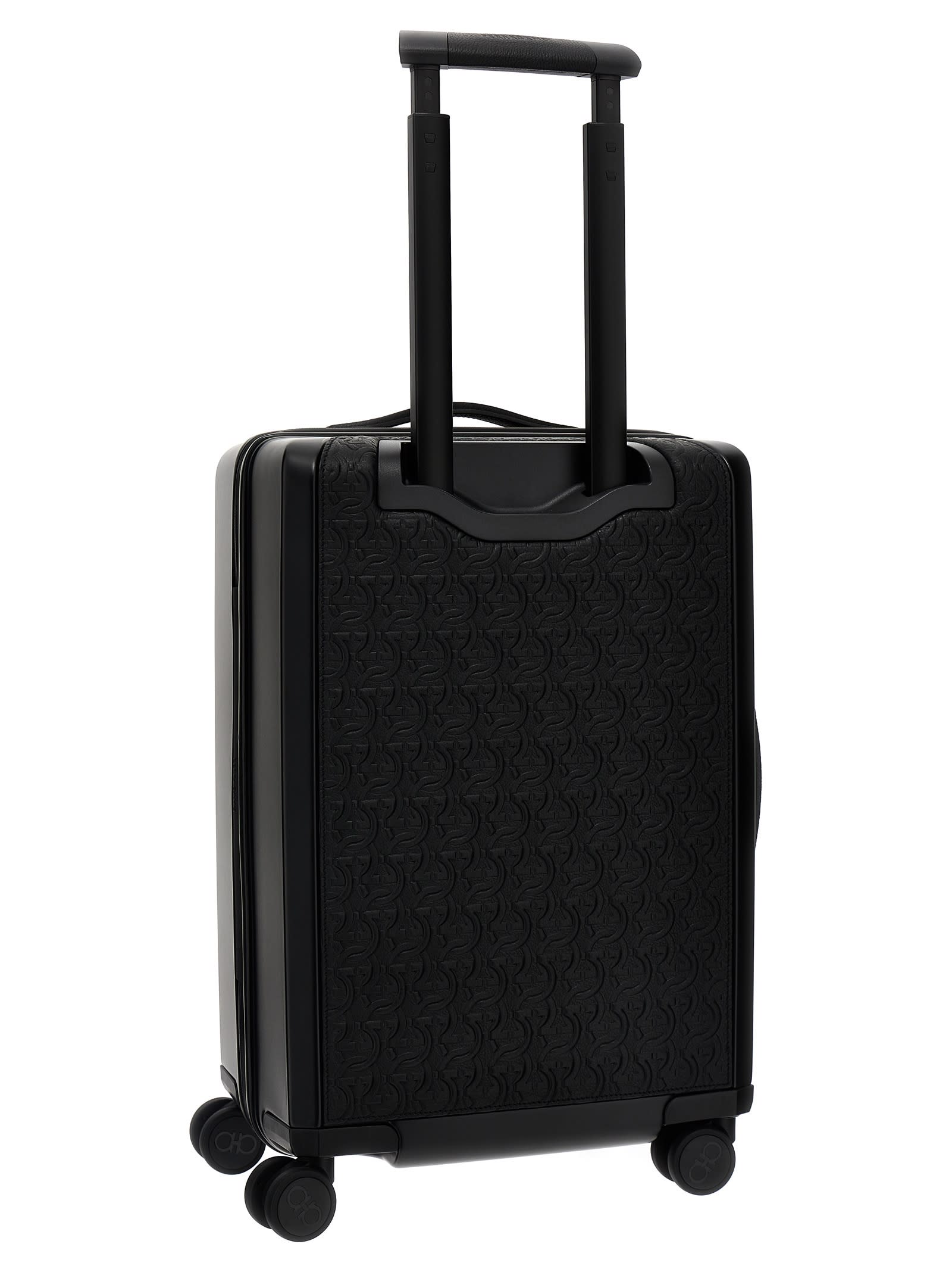 Shop Ferragamo Gancini Trolley In Black