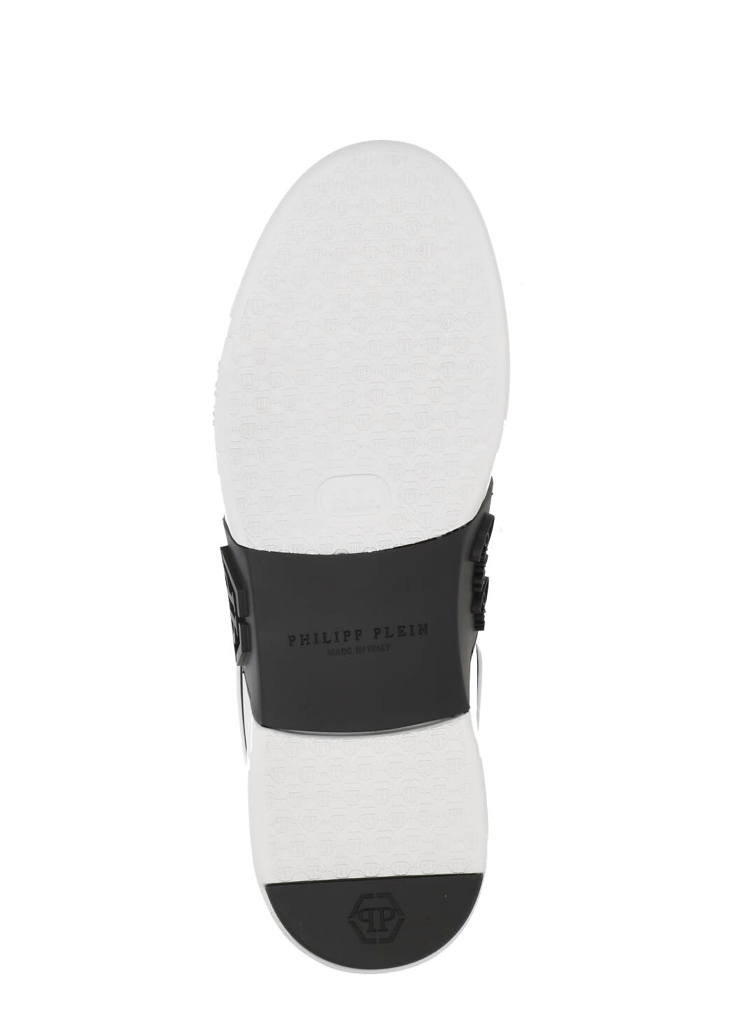 Philipp Plein Nappa Leather Sneakers Low Top Hexagon In White
