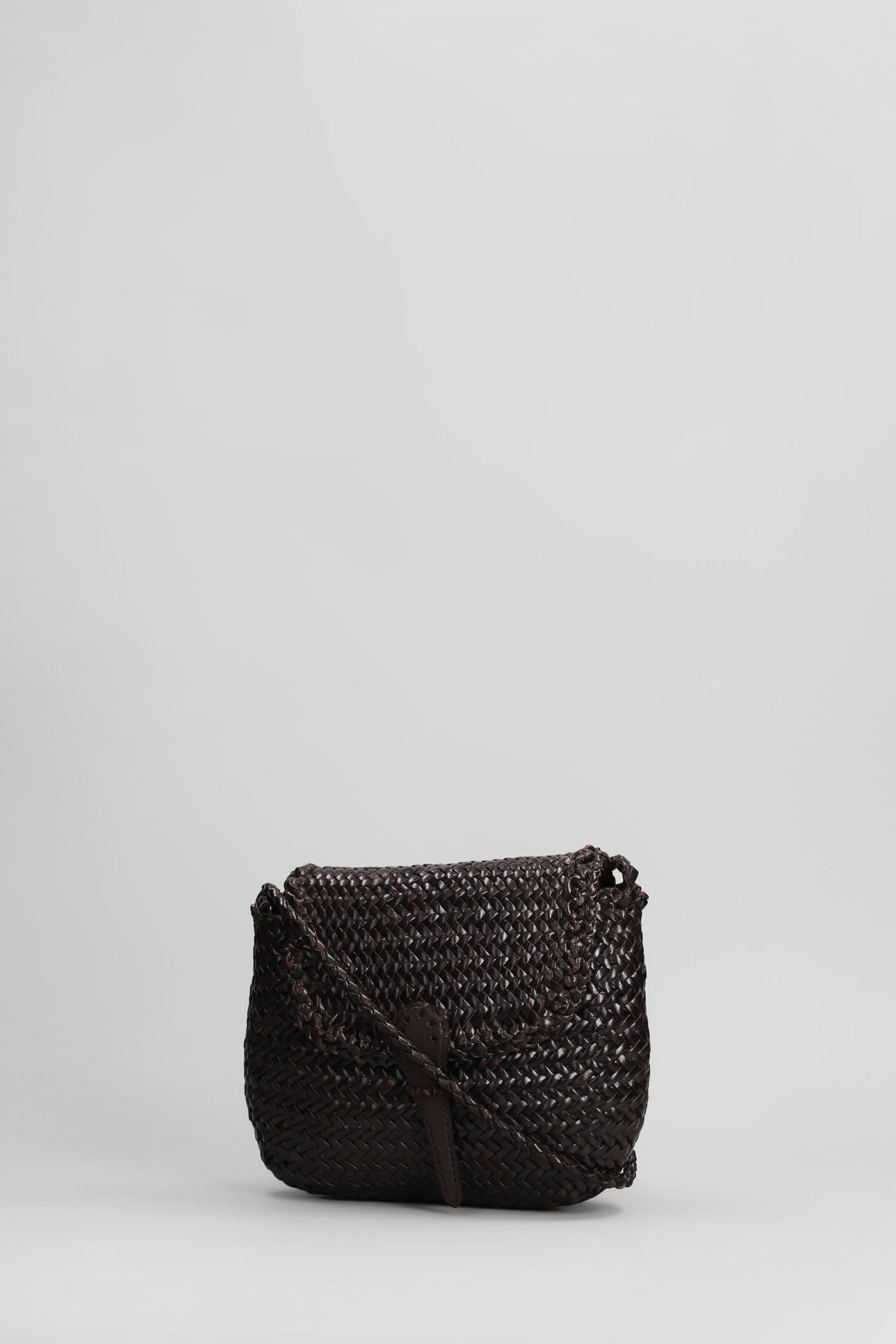 Dragon Diffusion Mini City Bag Shoulder Bag In Brown Leather In Black