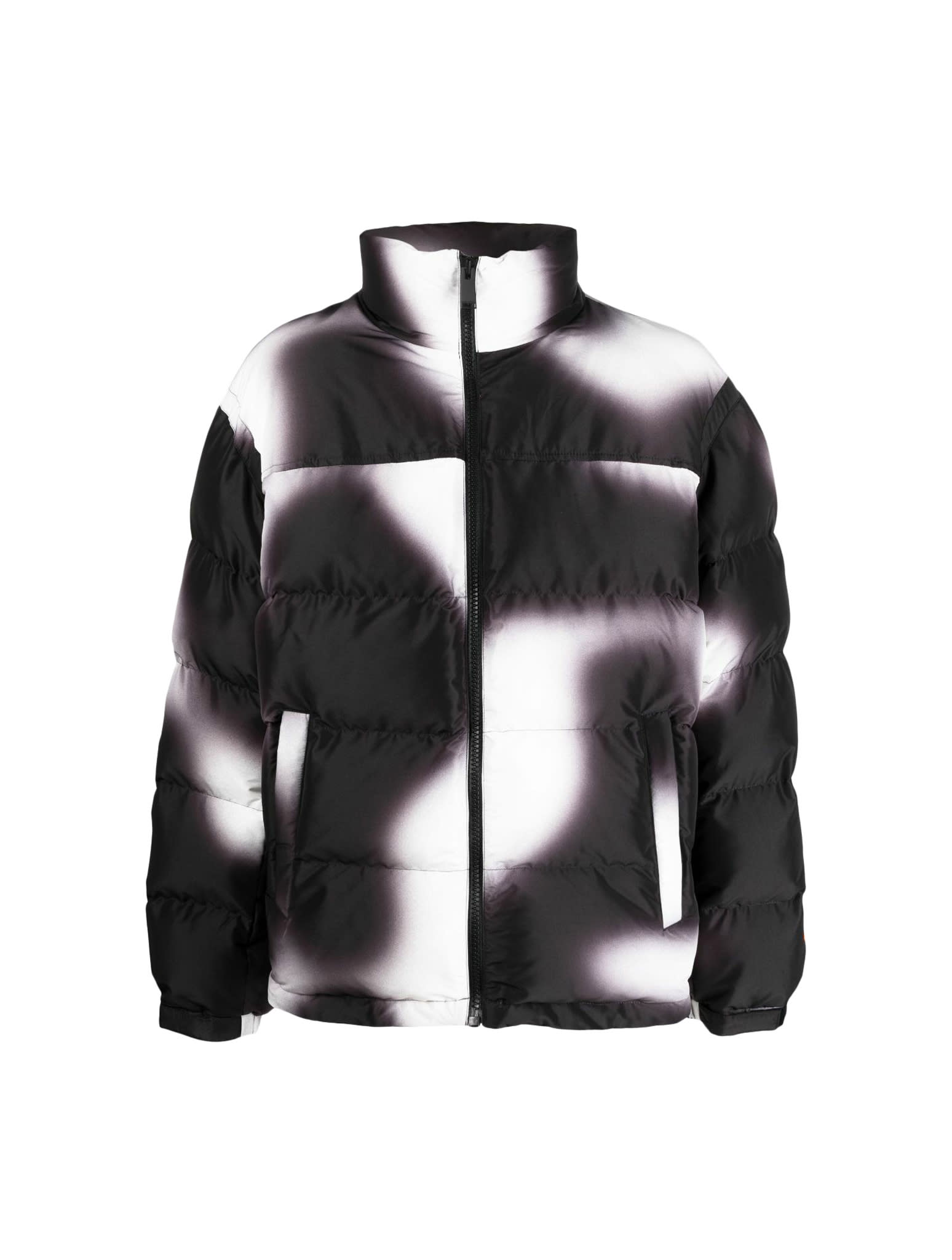 Heron Preston Black & White Ex-ray Jacket In White Black