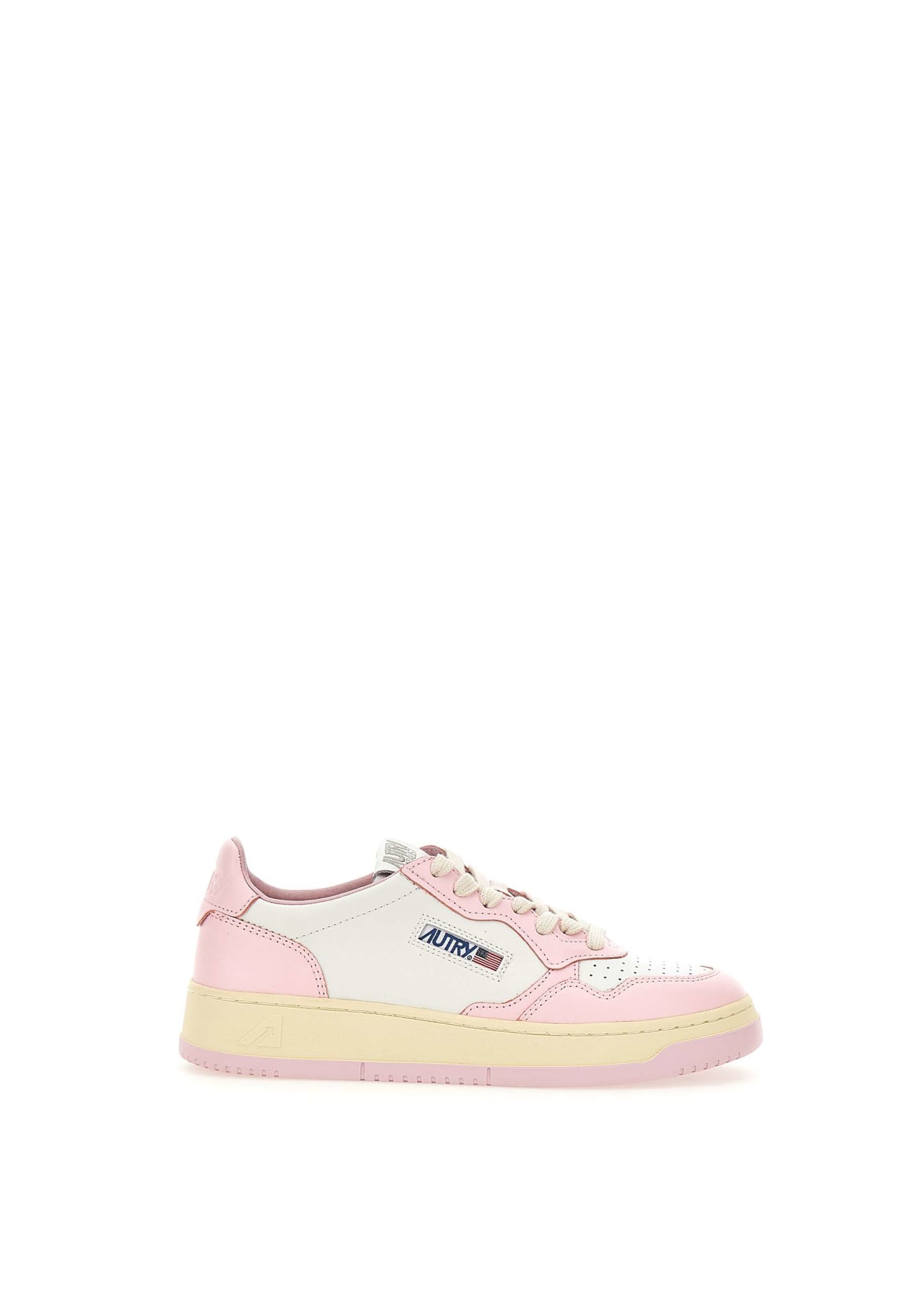Autry Medalist Aulw Wb37 Sneakers In White-pink