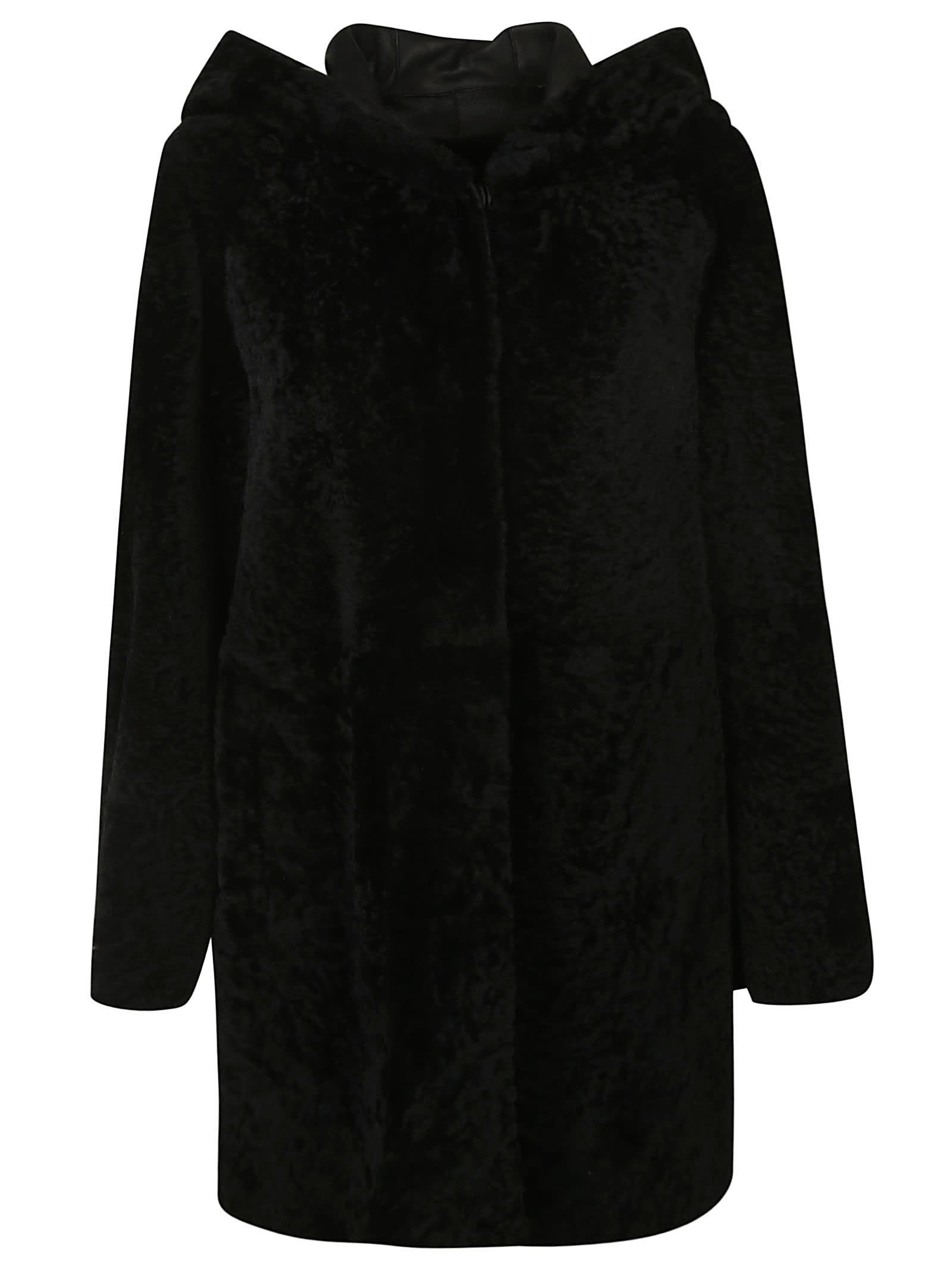 Drome Fur Coat In Black | ModeSens