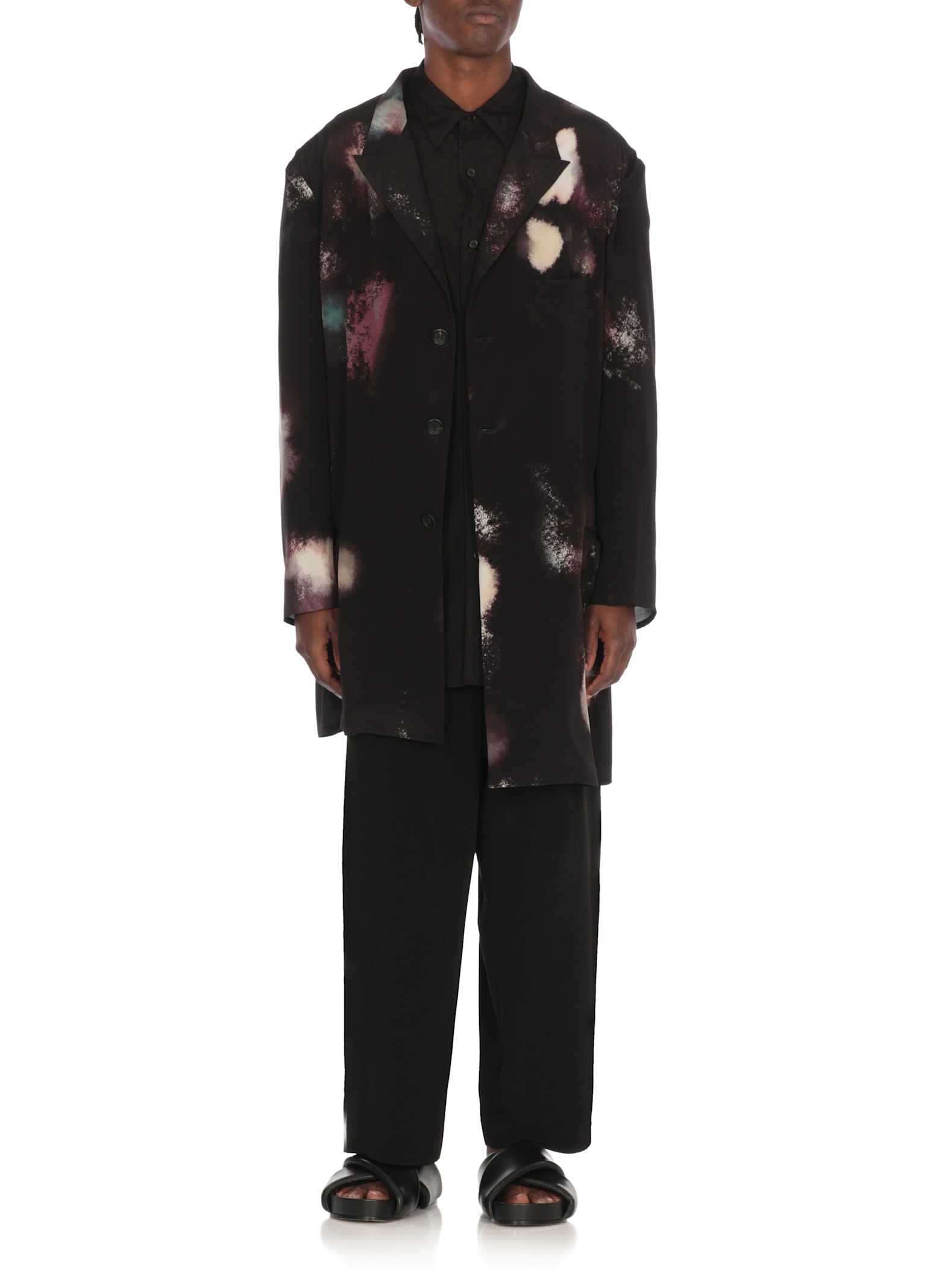 Yohji Yamamoto Jacke Mit Print In Multi
