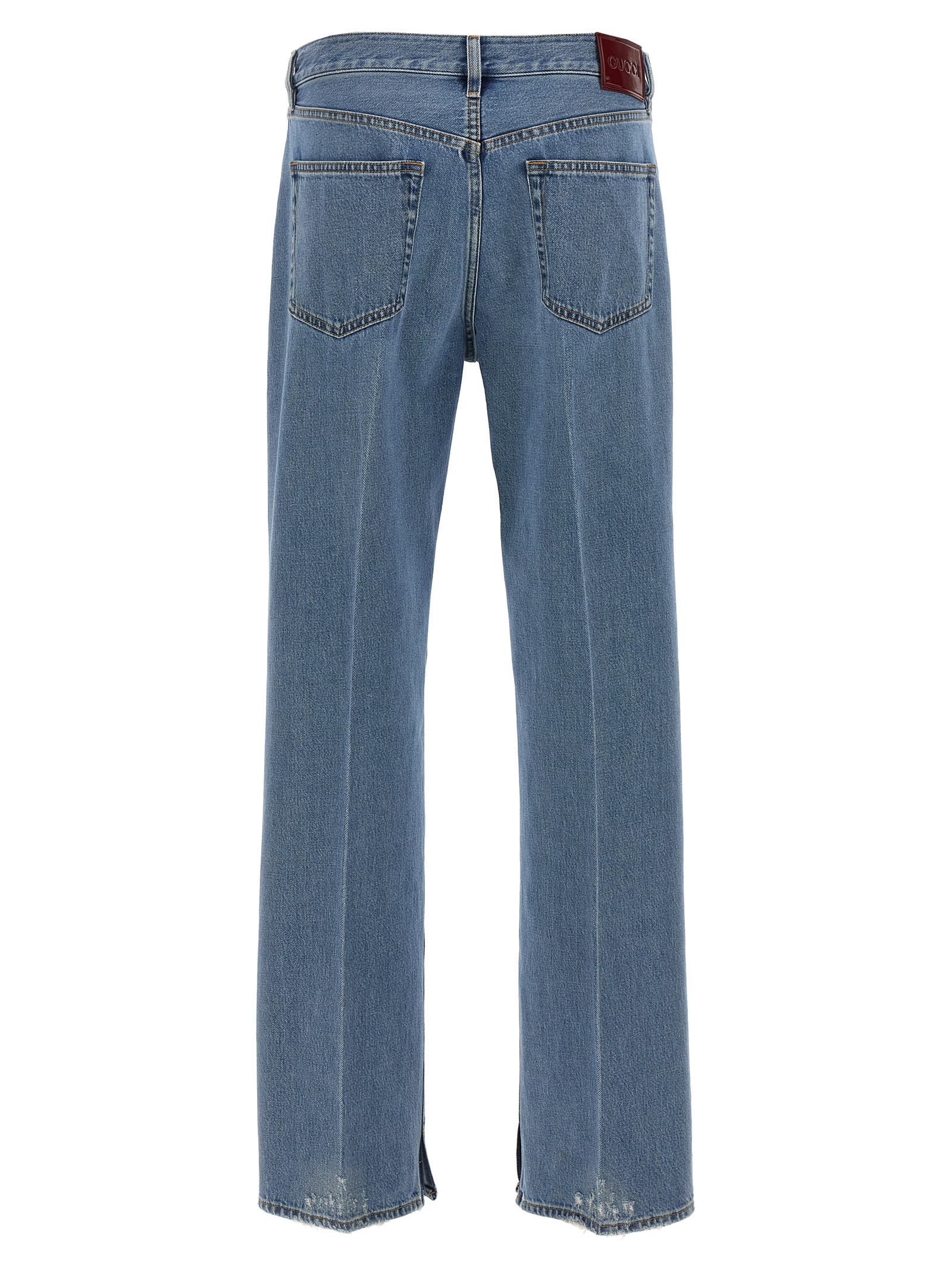 Shop Gucci Rosso Ancora Jeans In Blue