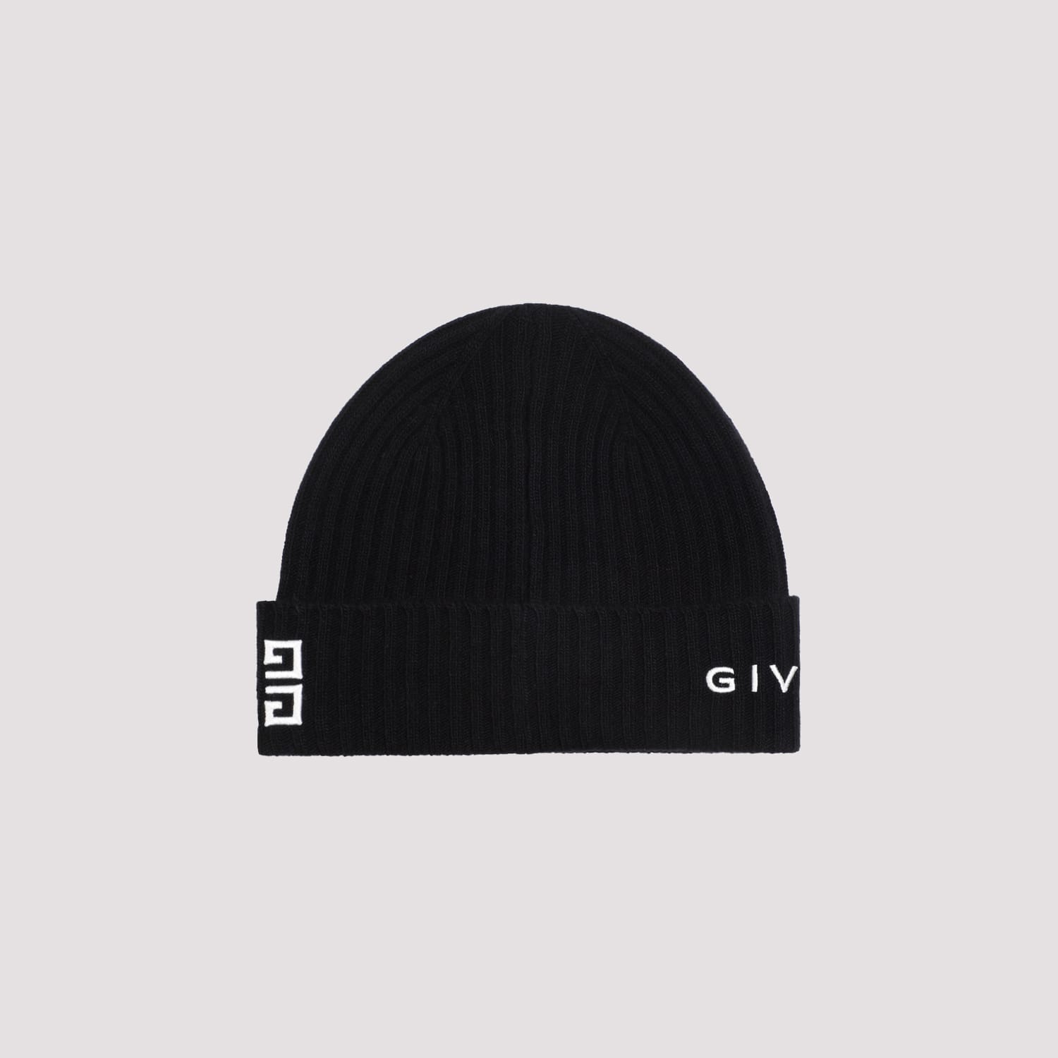 Shop Givenchy 4g Beanie In Black White