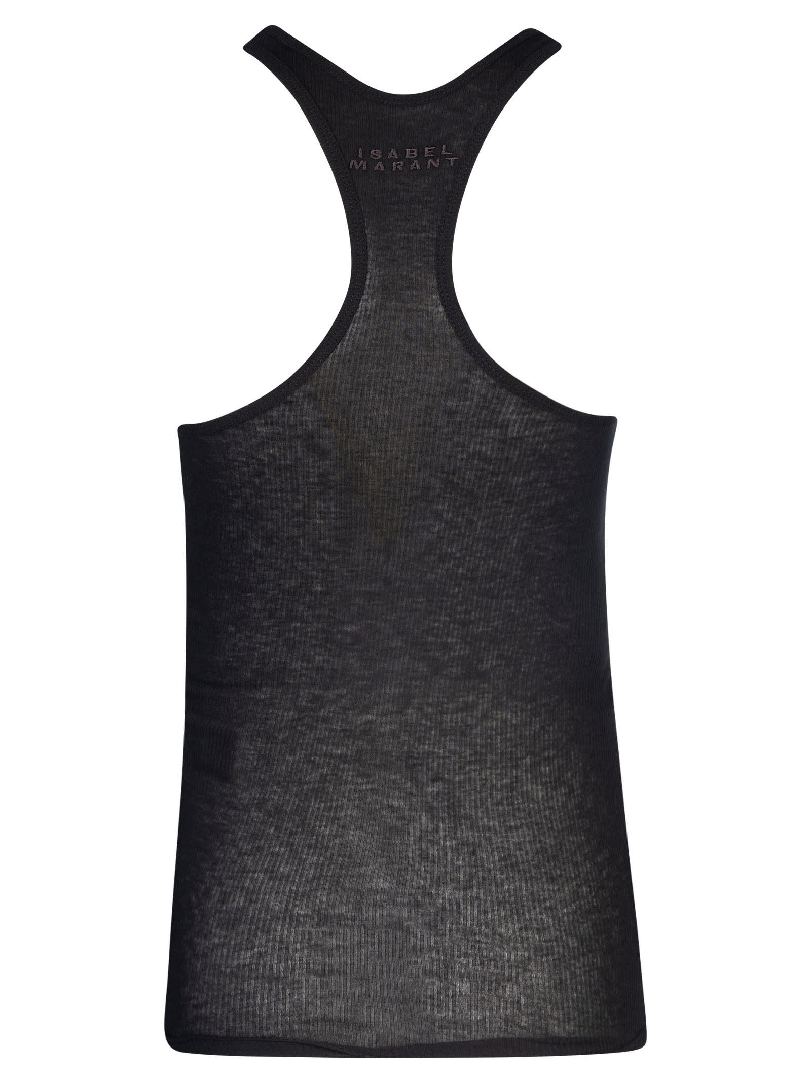 Shop Isabel Marant Tenesy Top In Faded Black