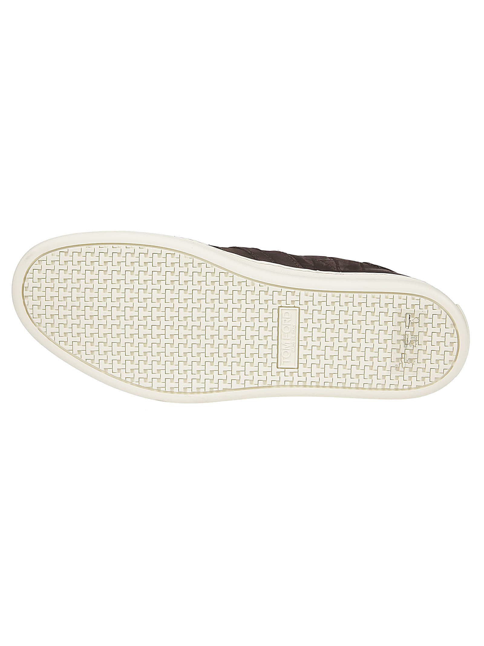 Shop Tom Ford Radcliffe Crocodile-effect Nubuck Low Top Sneakers In Fango/cream
