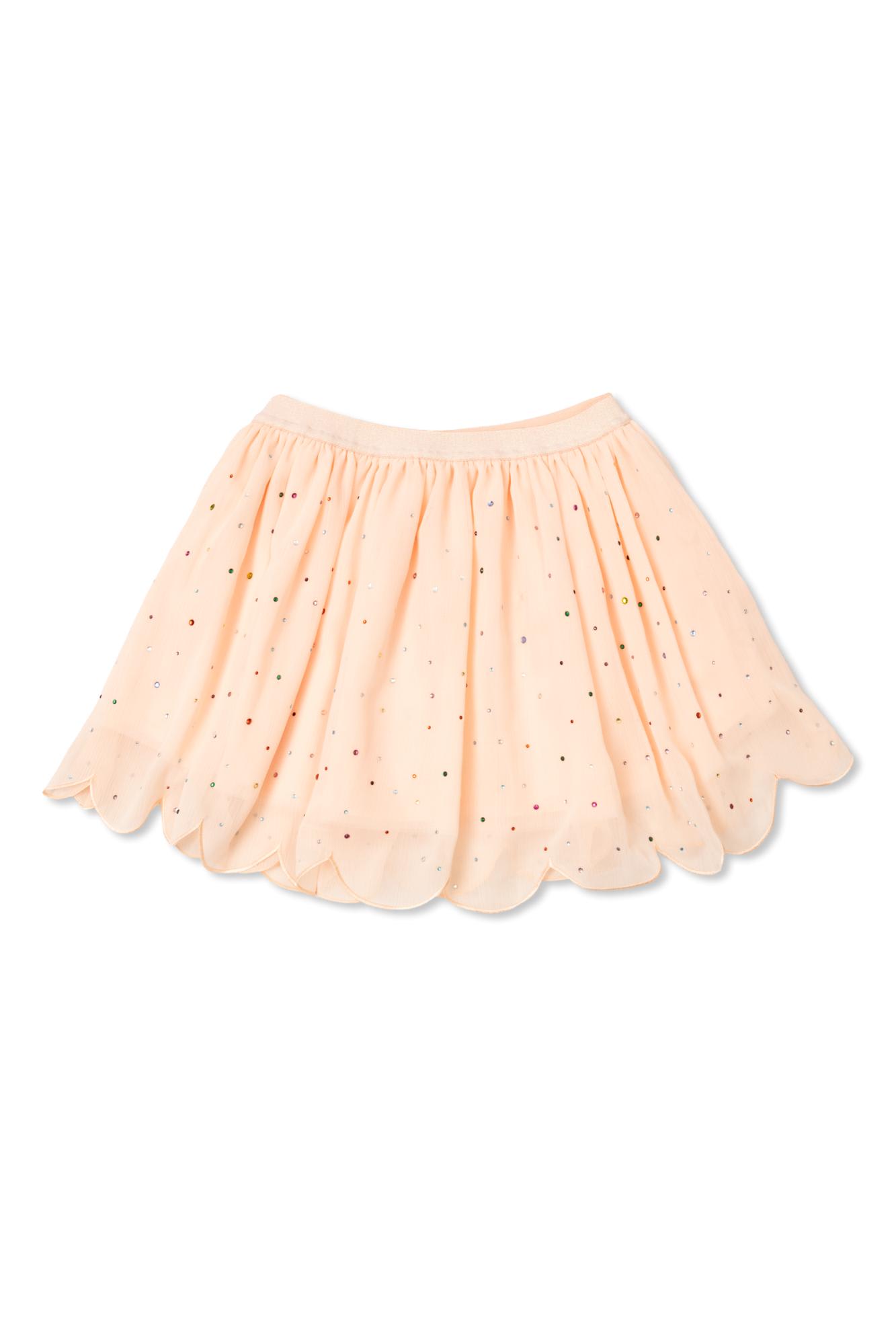 Shop Stella Mccartney Kids Skirt With Sparkling Crystals In Pink