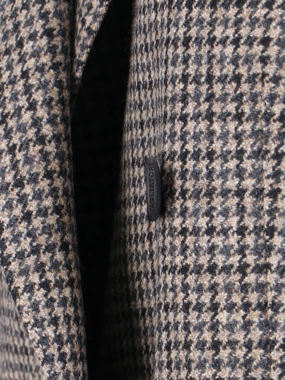 Tagliatore Double-breasted Houndstooth Jacket With Tailored Silhouette In Multi