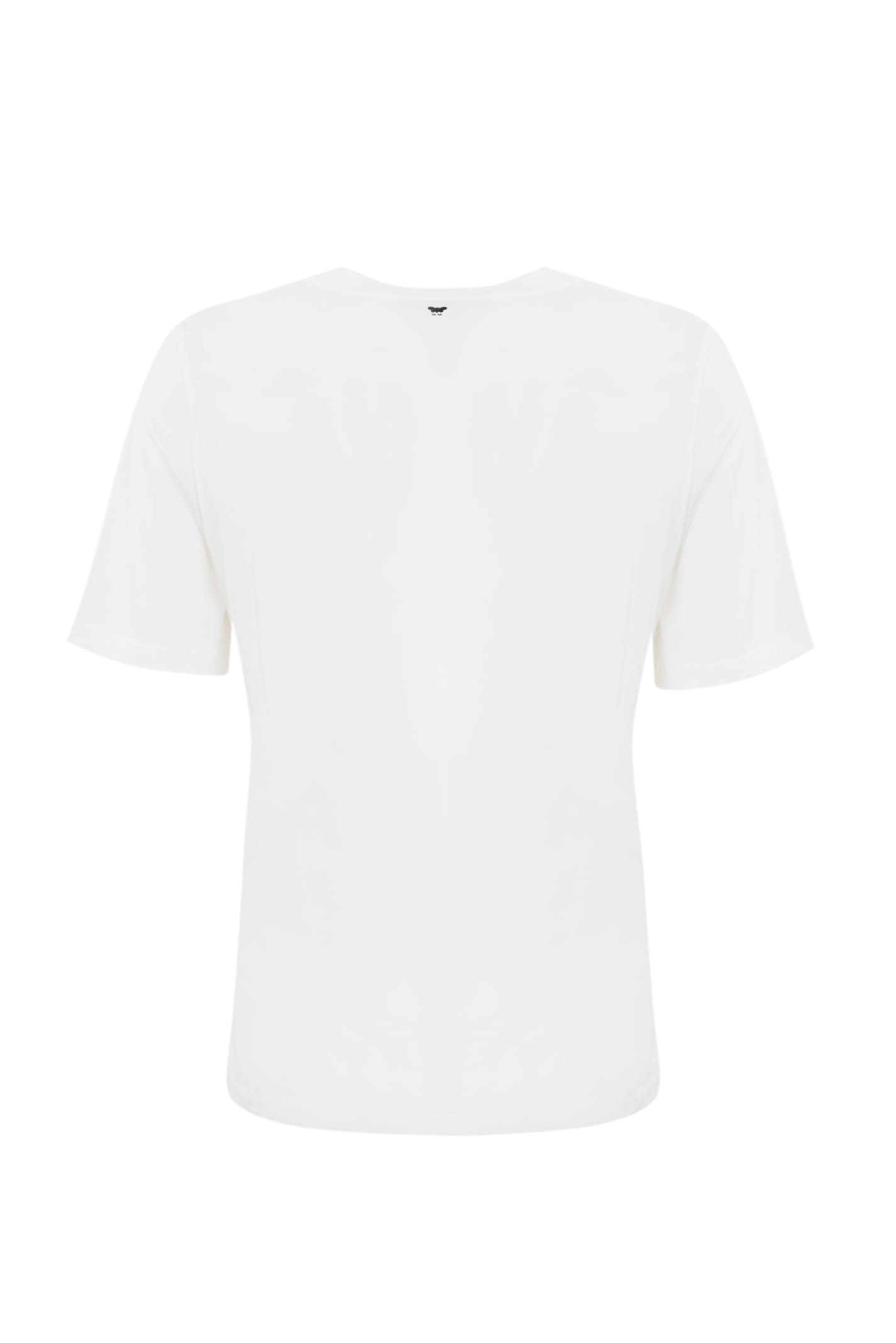 Shop Weekend Max Mara Viterbo Cotton T-shirt In Off White