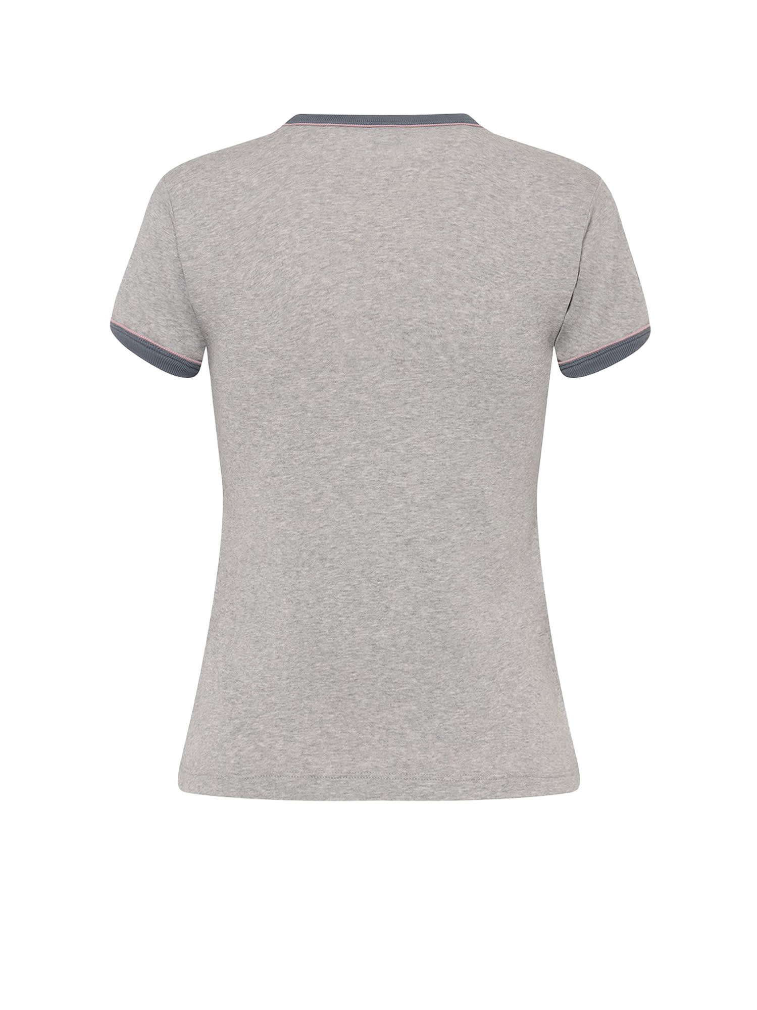 Chloé Baby Fit Logo T-shirt In Cotton Jersey In Gray