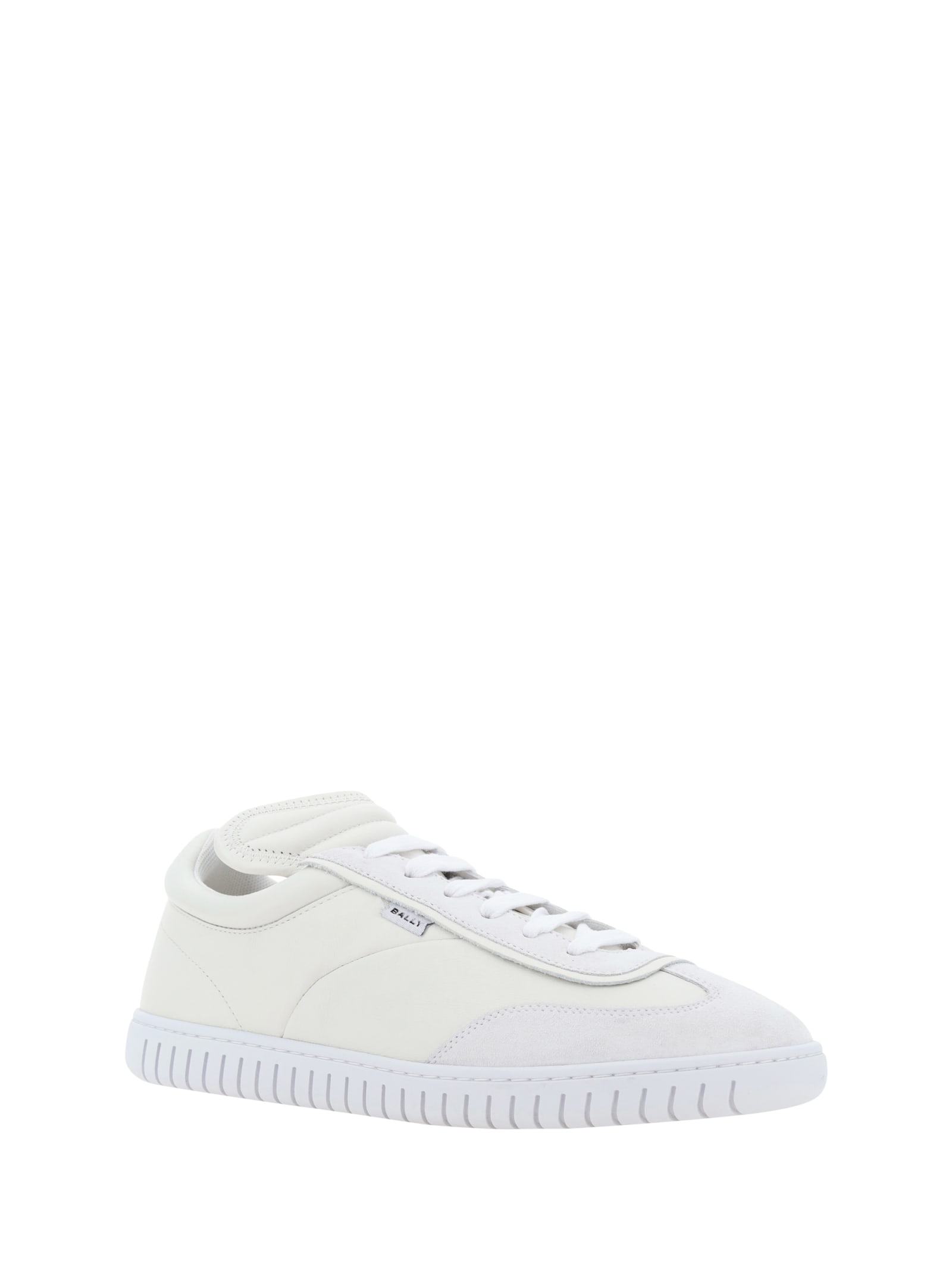 Bally Leather Sneakers In White