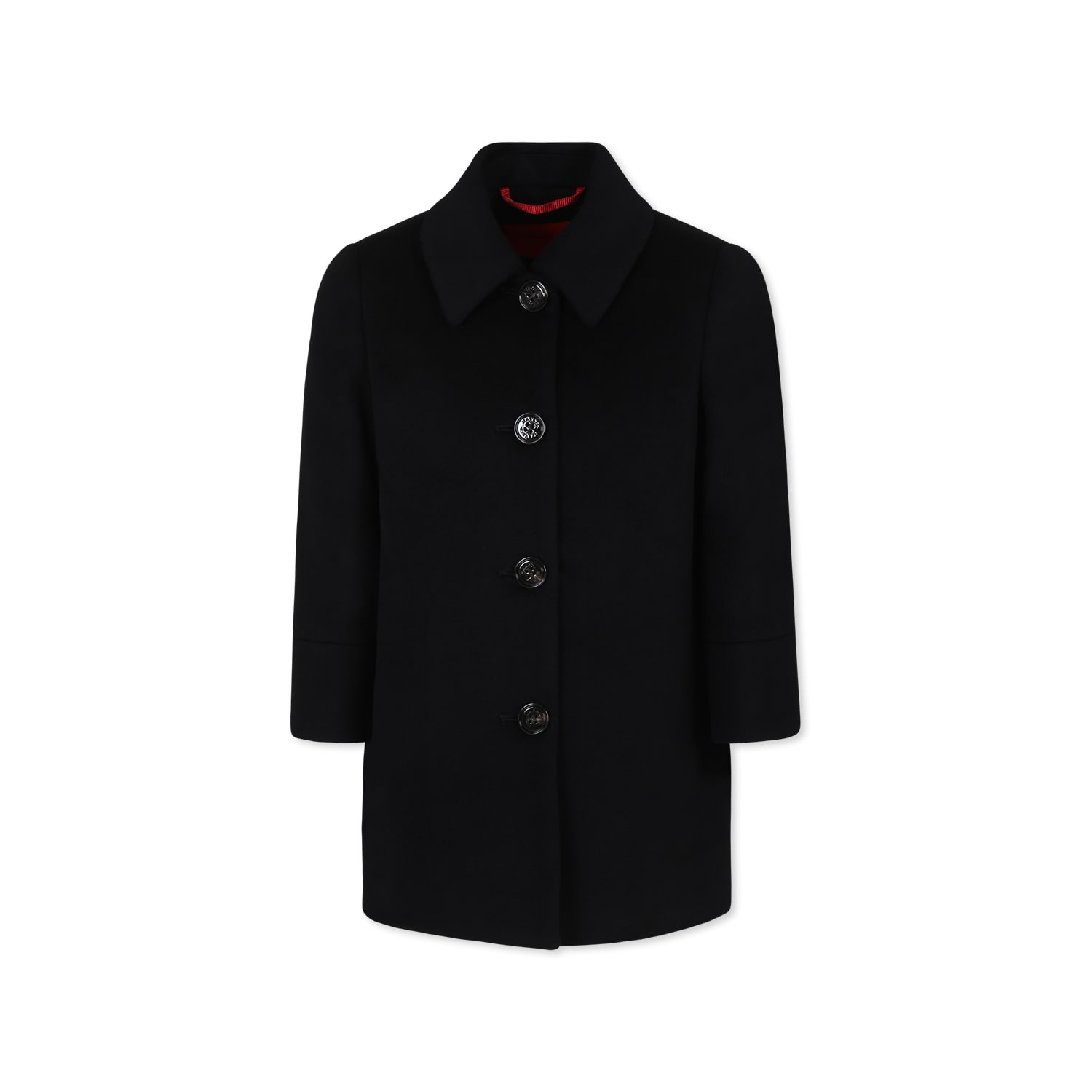 Max&co. Black Coat For Girl In Black