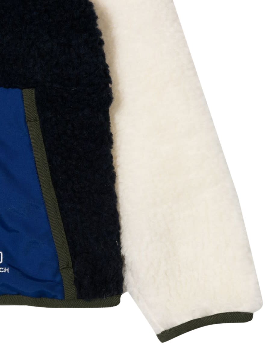 Woolrich Unisex Curly Track In Blue