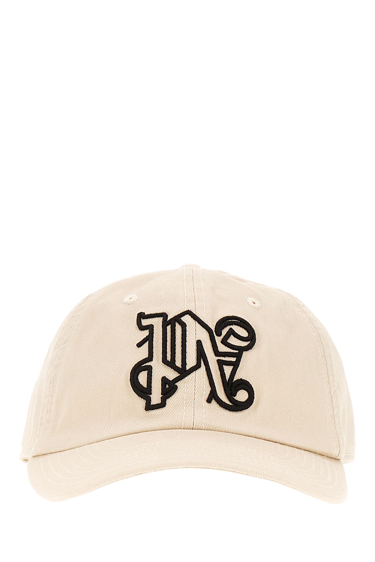 Palm Angels Sand Cotton Baseball Cap In Biege