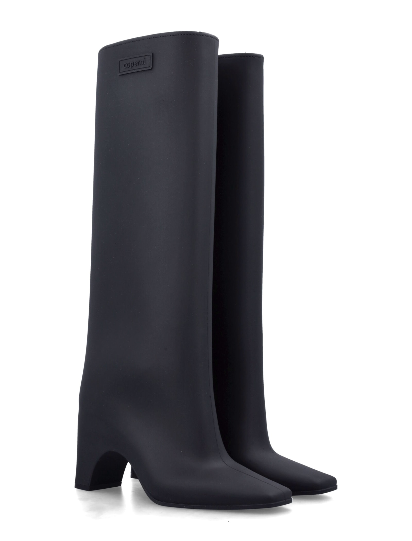 Shop Coperni Rubber Bridge Boots In Black