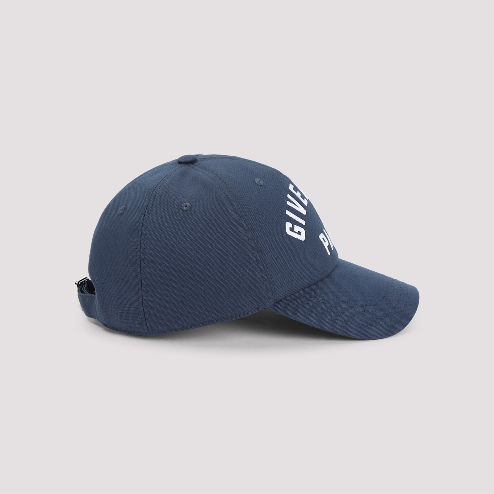 Givenchy Round Visor Cap With Prominent Logo In Blue