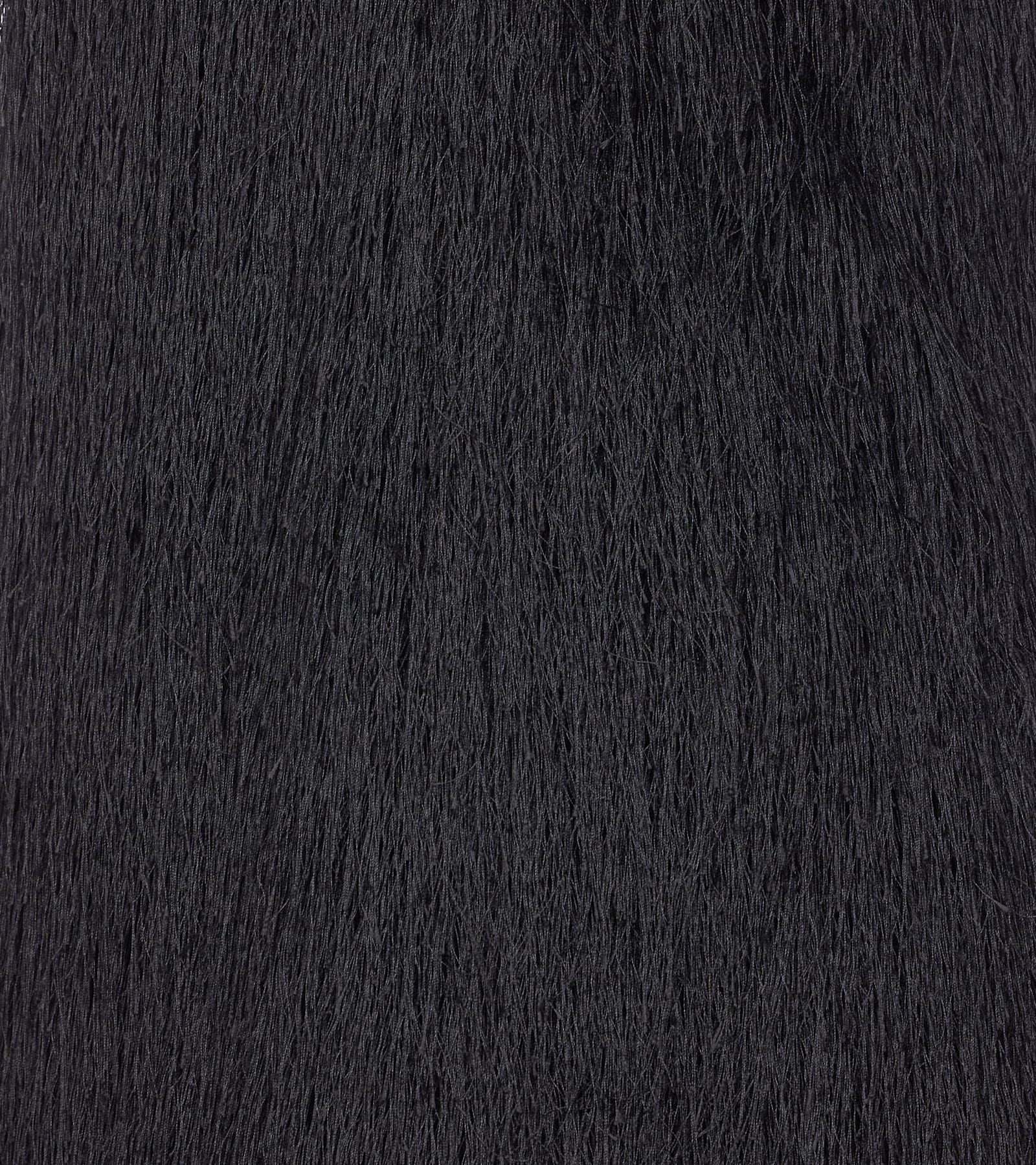 Twinset Lace-detail Sleeveless Mini Dress In Black