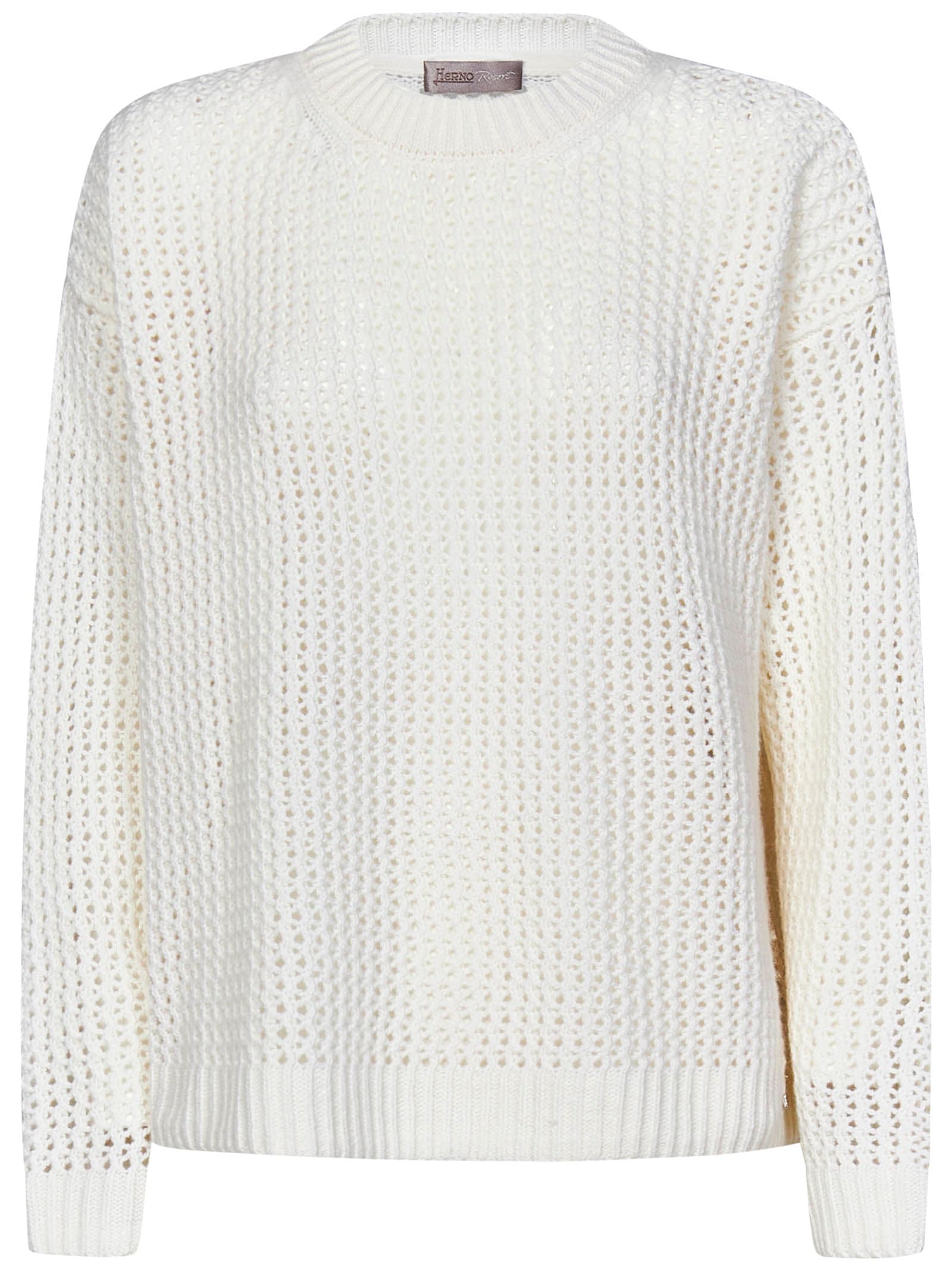 Shop Herno Sweater In White