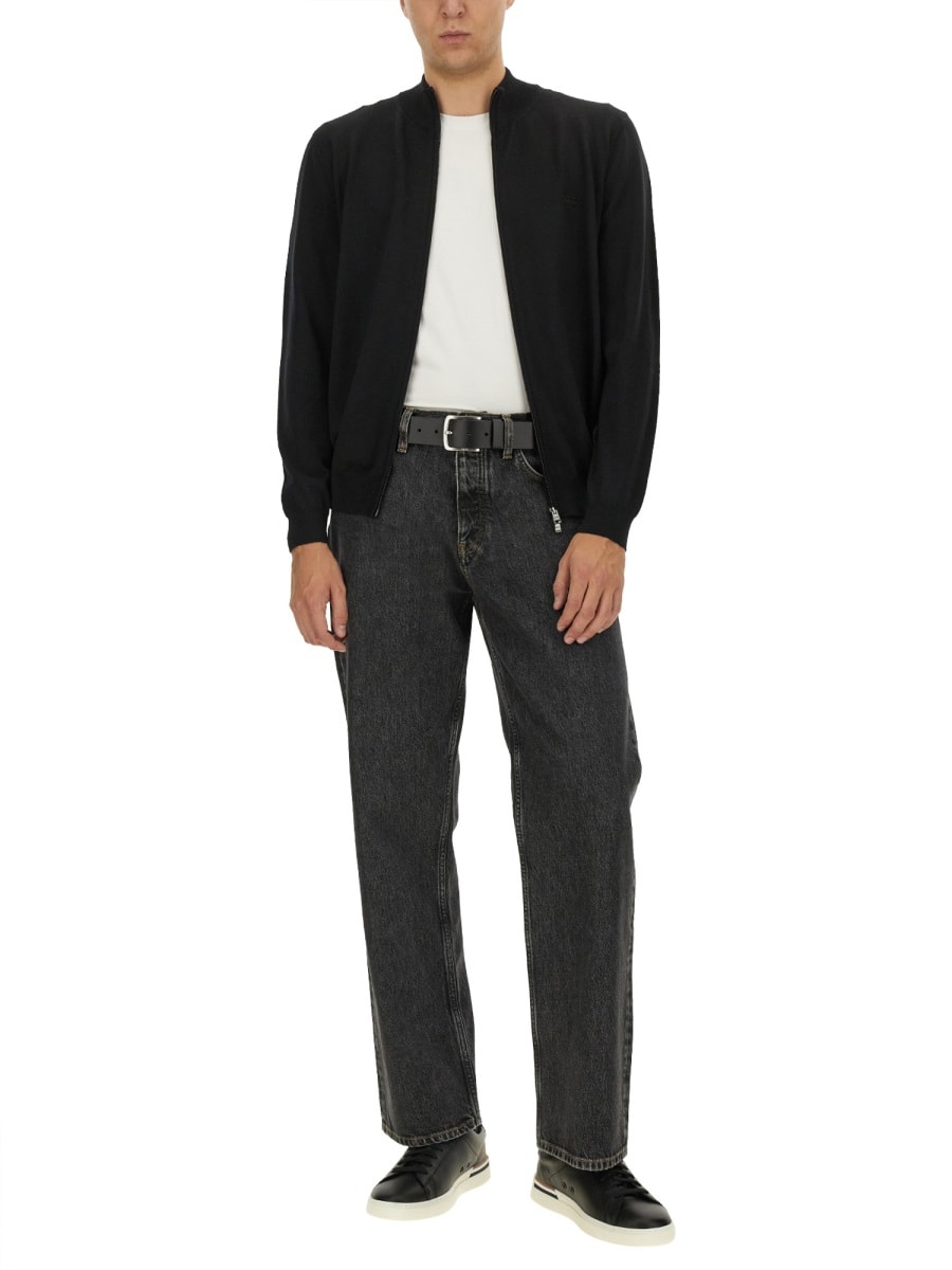 Hugo Boss Cardigan Boss Men Color Black In Multi