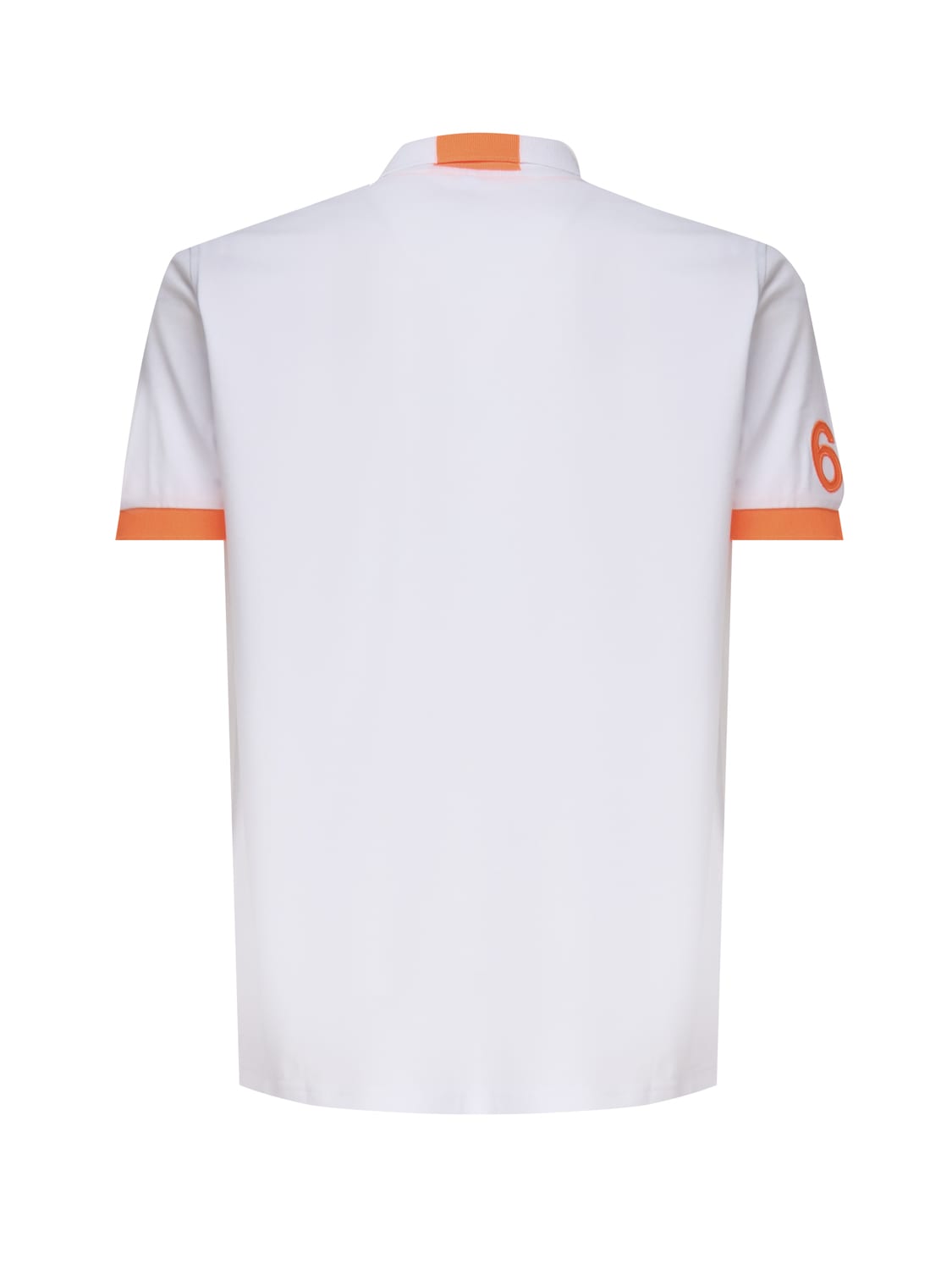 Shop Sun 68 Polo T-shirt With Front Logo In White