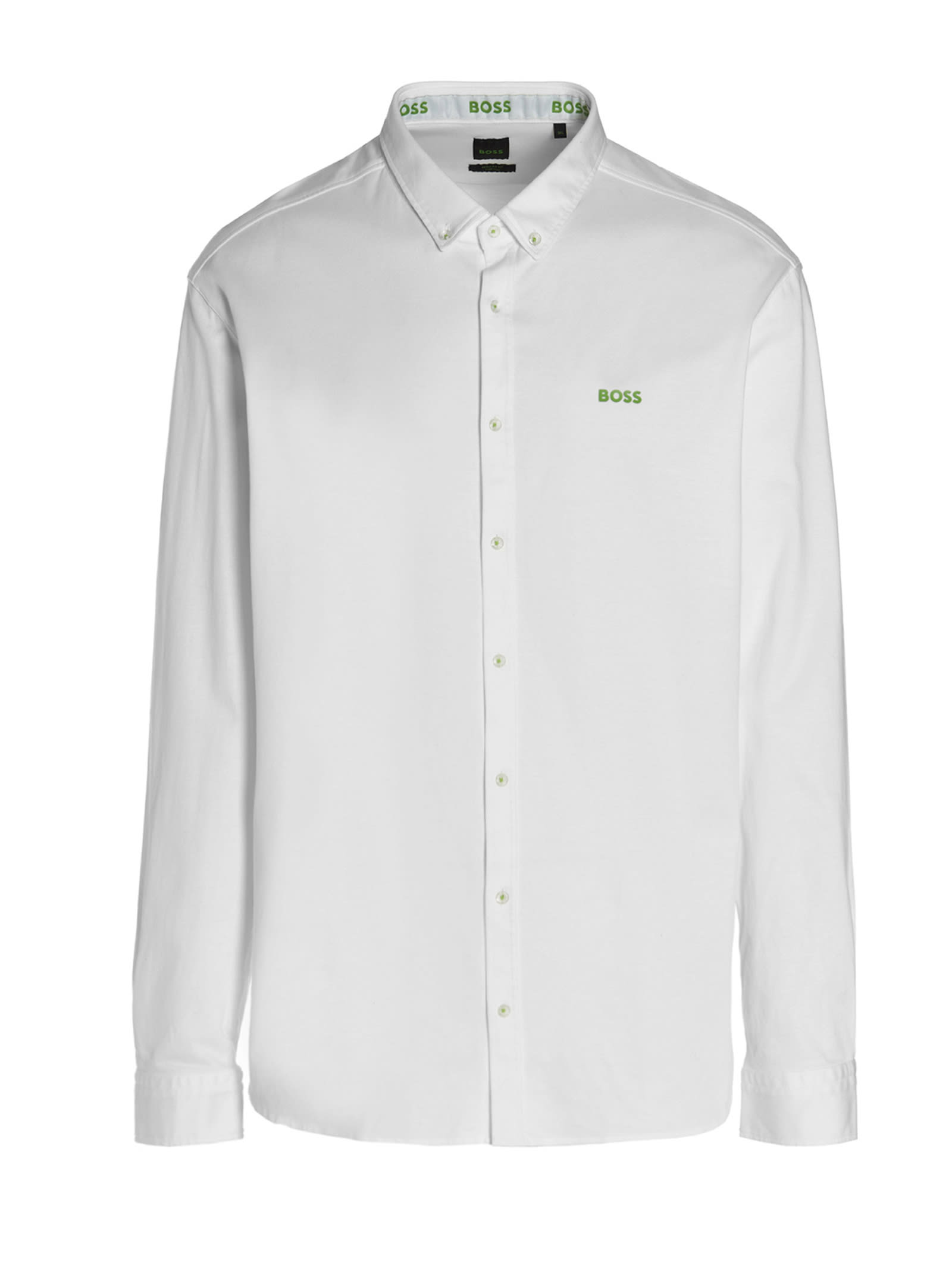Mens Shirts BOSS by HUGO BOSS Shirts BOSS by HUGO BOSS Cotton Biado Shirt in White for Men 