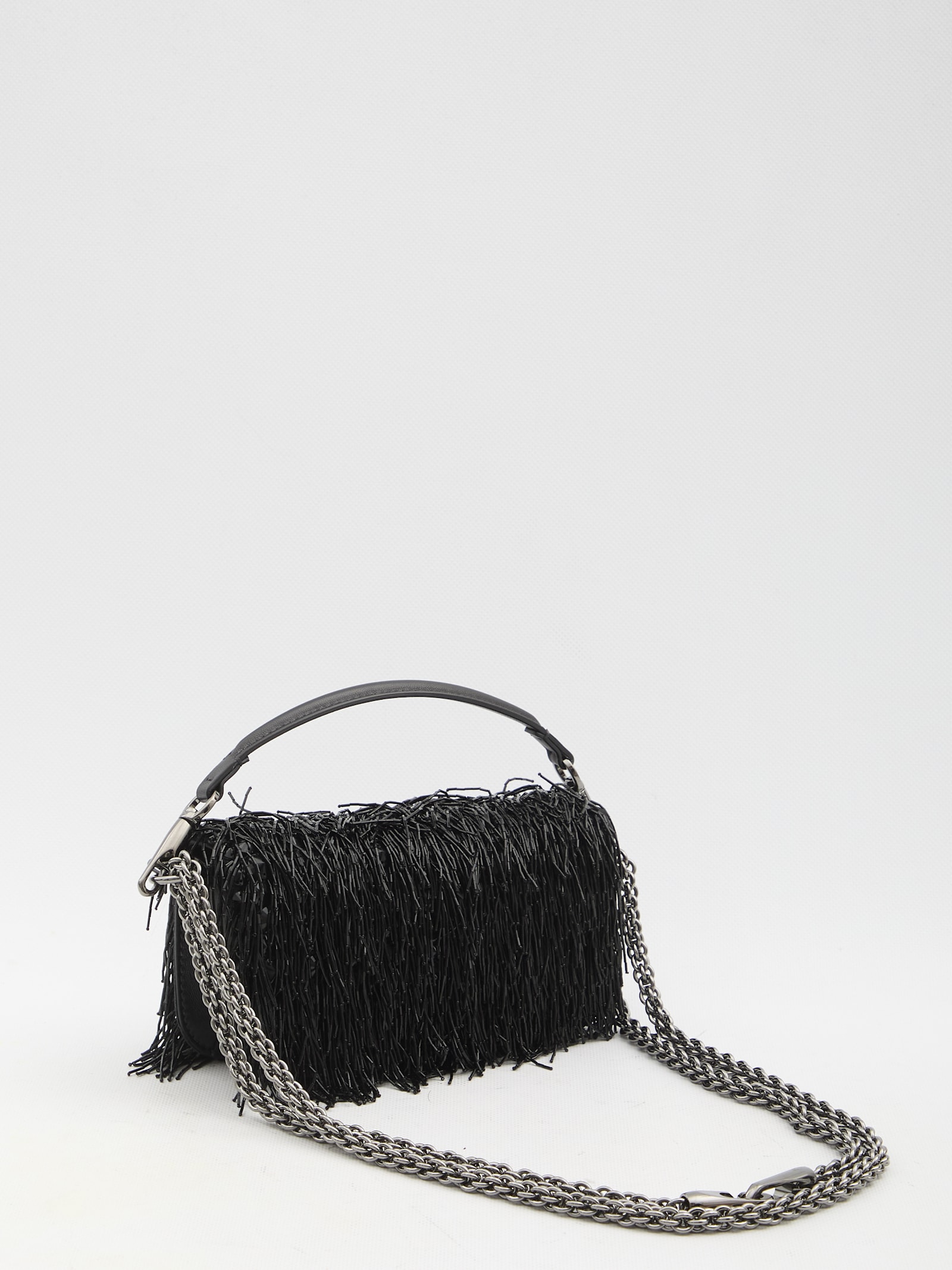 Shop Valentino Locò Small Shoulder Bag In Black