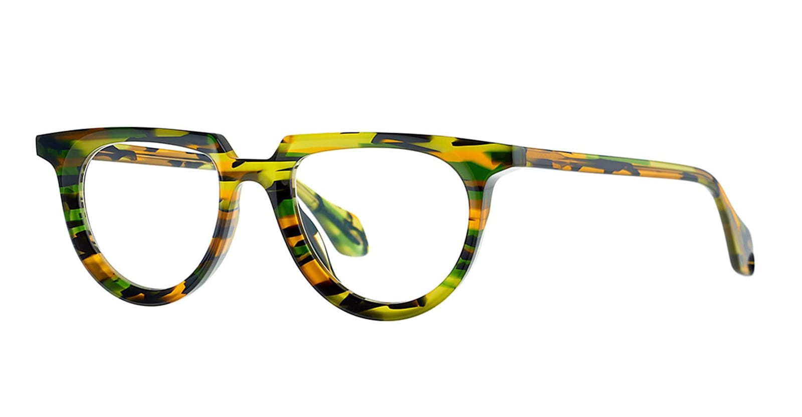 Theo Eyewear Mille+85 6 - Yellow / Green Rx Glasses