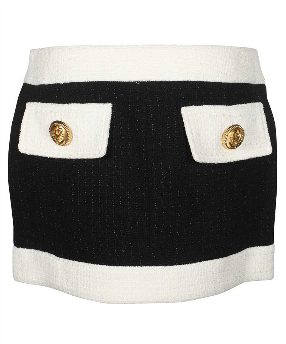 Shop Dsquared2 Tweed Mini-skirt In Black