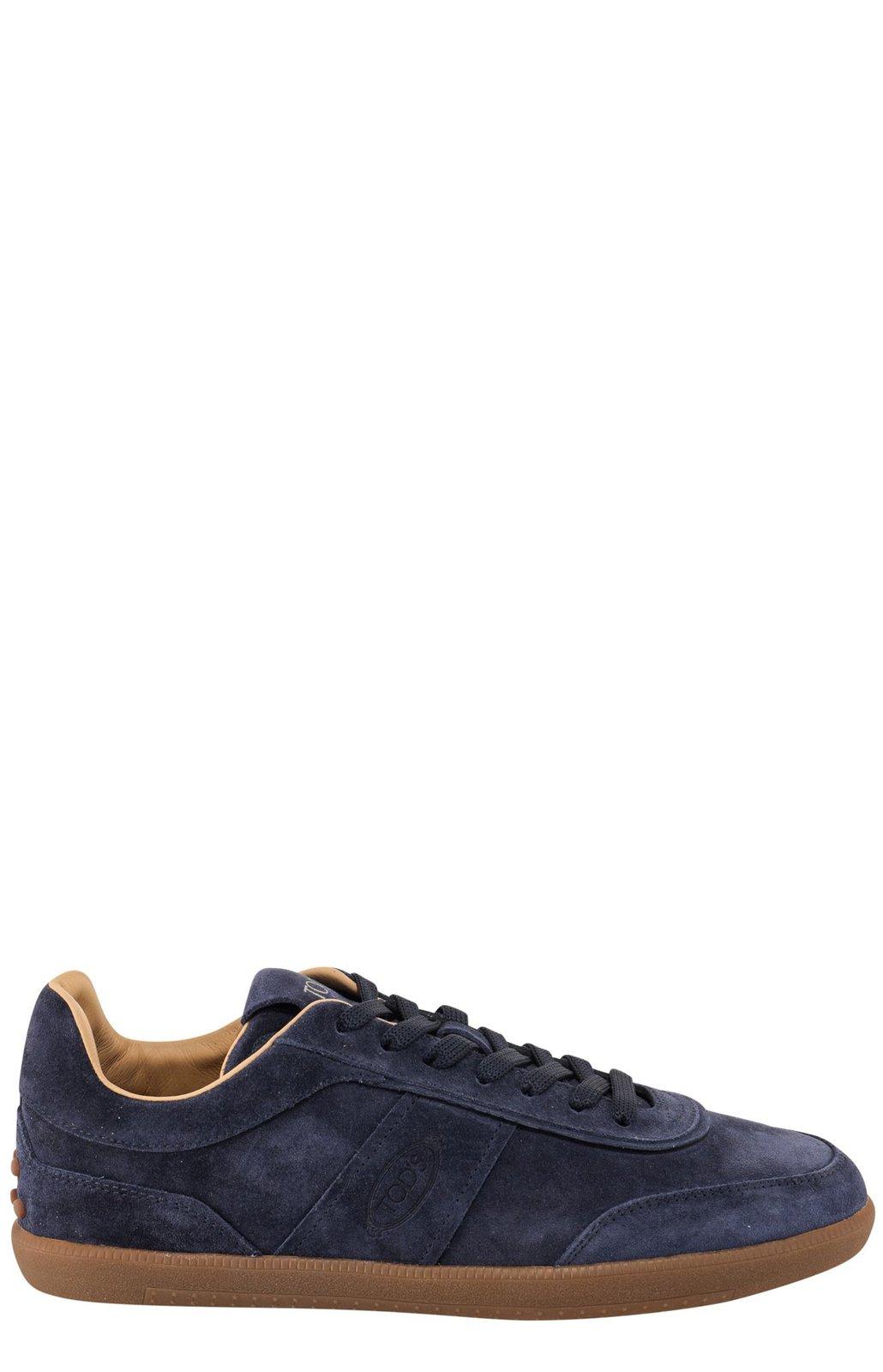 Tod's Panelled Leather Sneakers Rubber Sole In Multi
