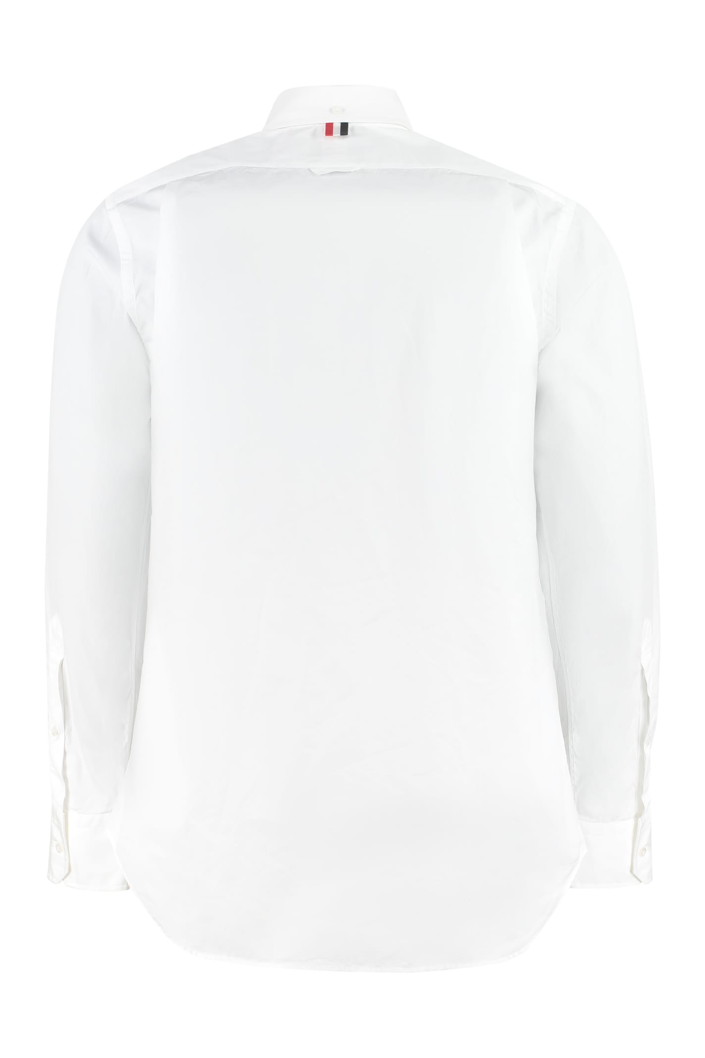 Shop Thom Browne Cotton Button-down Shirt In White