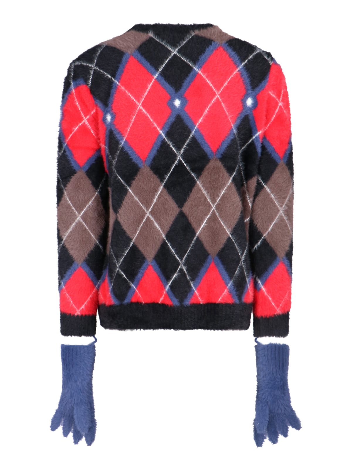 Shop Charles Jeffrey Loverboy Fluffy Gloves Sweater In Multicolor