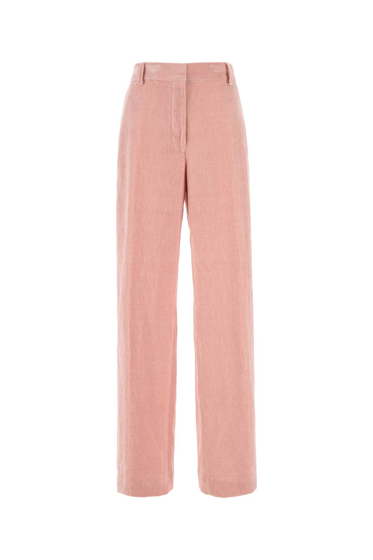 Shop Dries Van Noten Pink Velvet Pixy Pant In Lpink