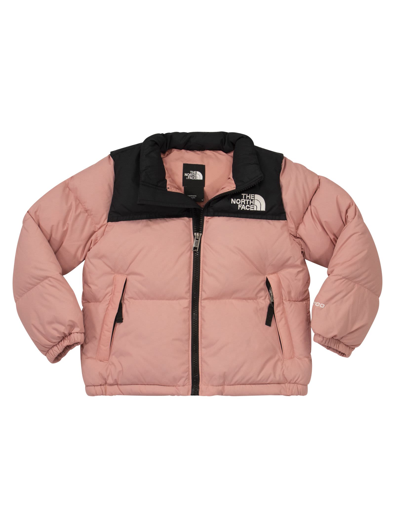 Shop The North Face Retro Nuptse - Short Down Jacket In Pink/black
