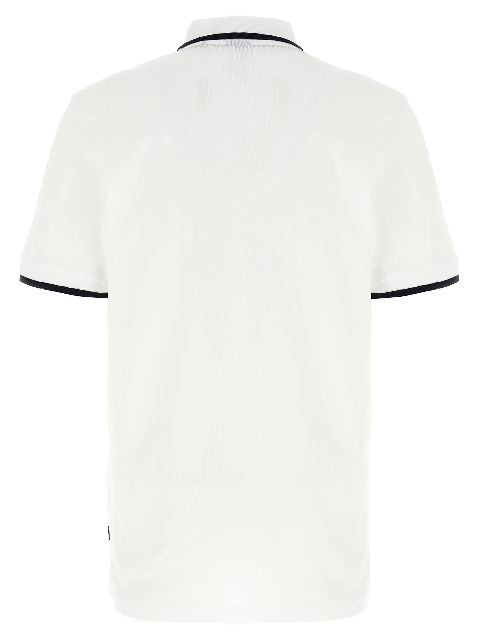 Hugo Boss Boss Parlay 190 Polo T Shirt White In Brown