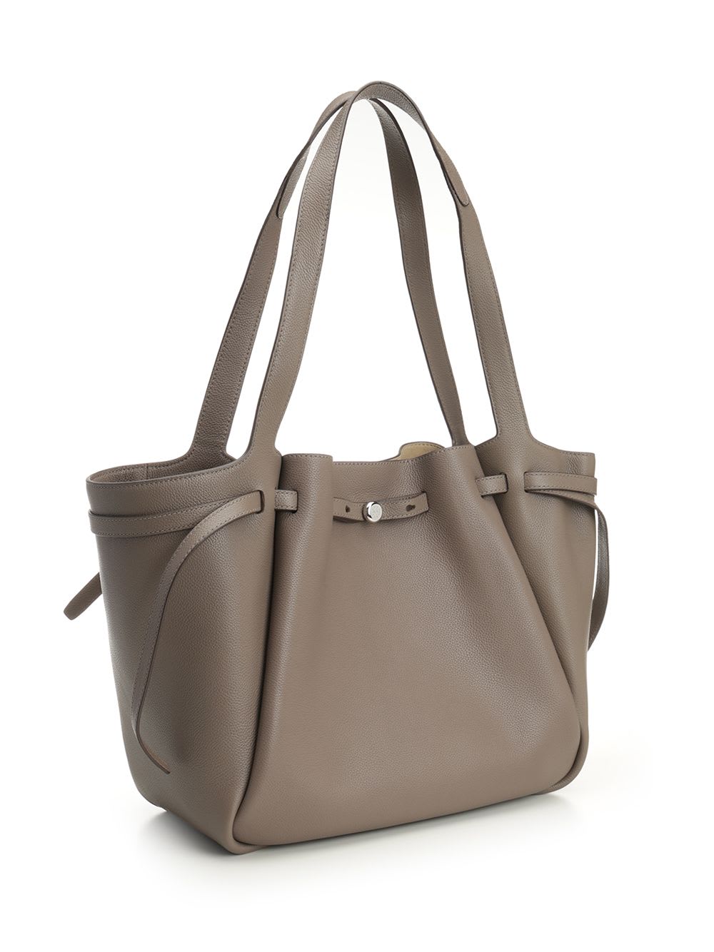 Tory Burch Romy Leather Shoulder Bag In Brown