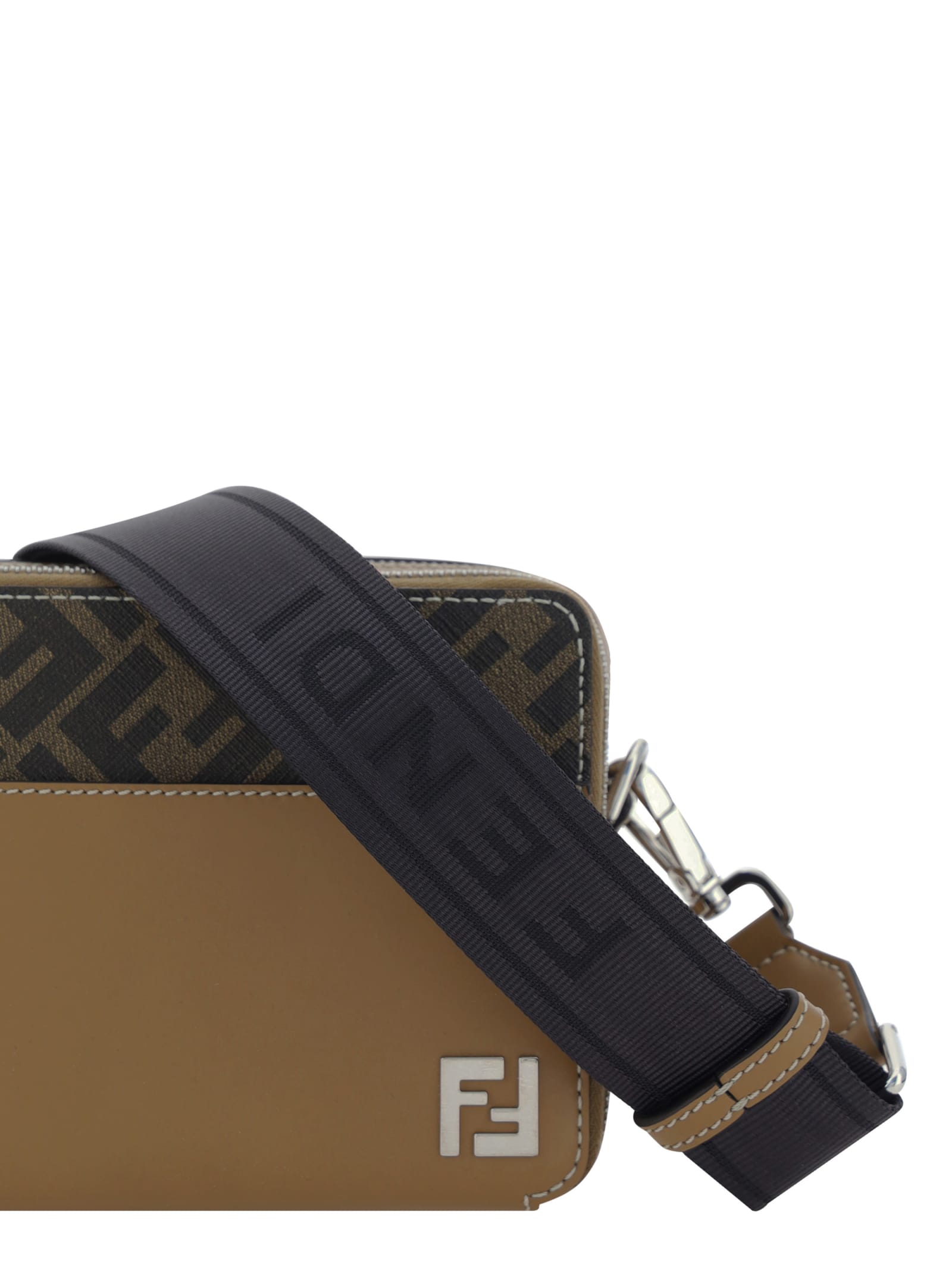 Shop Fendi Camera Case Organizer Squared Ff Crossbody Bag In Tab.mr+sand+p