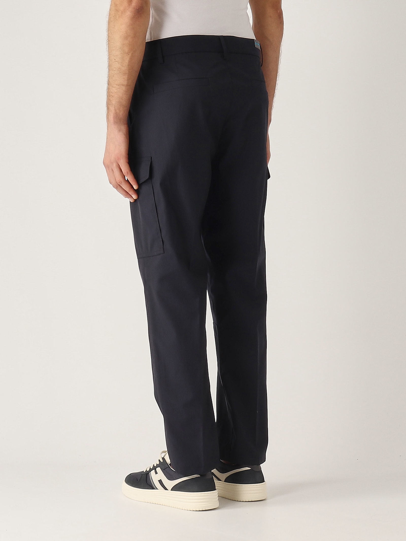 Etro Cargo Tapered Regular-fit Trousers In Blue