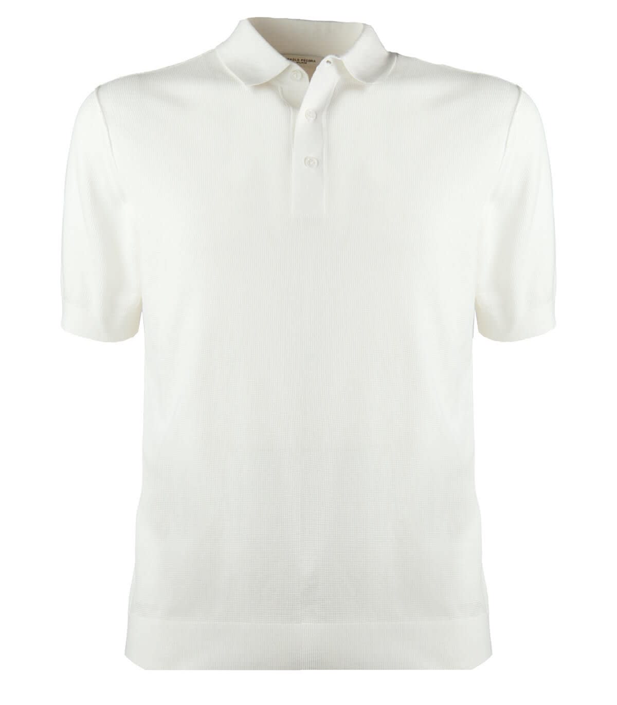 Paolo Pecora Cream Cotton Polo Shirt